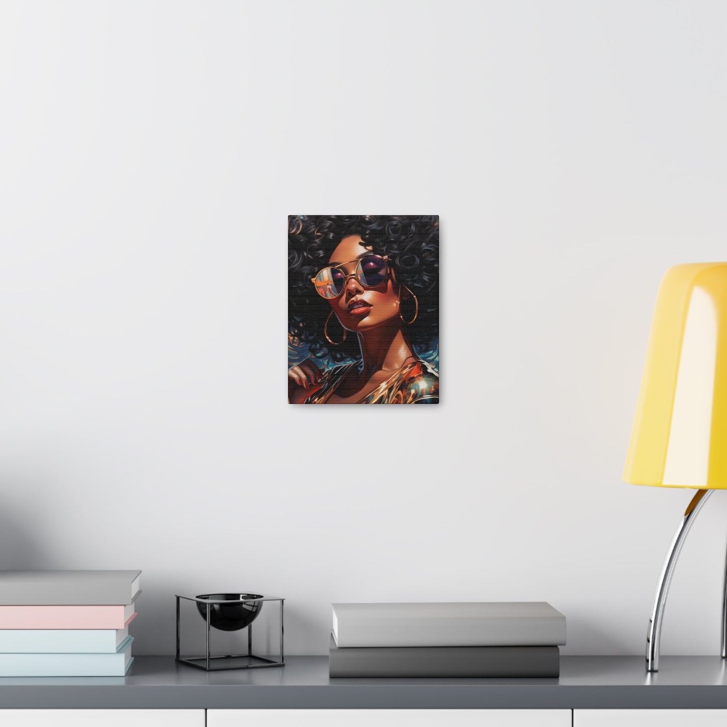 Gallery Wrapped Canvas, Retro Urban Queen, Femme Doll Art Canvas – Kesha