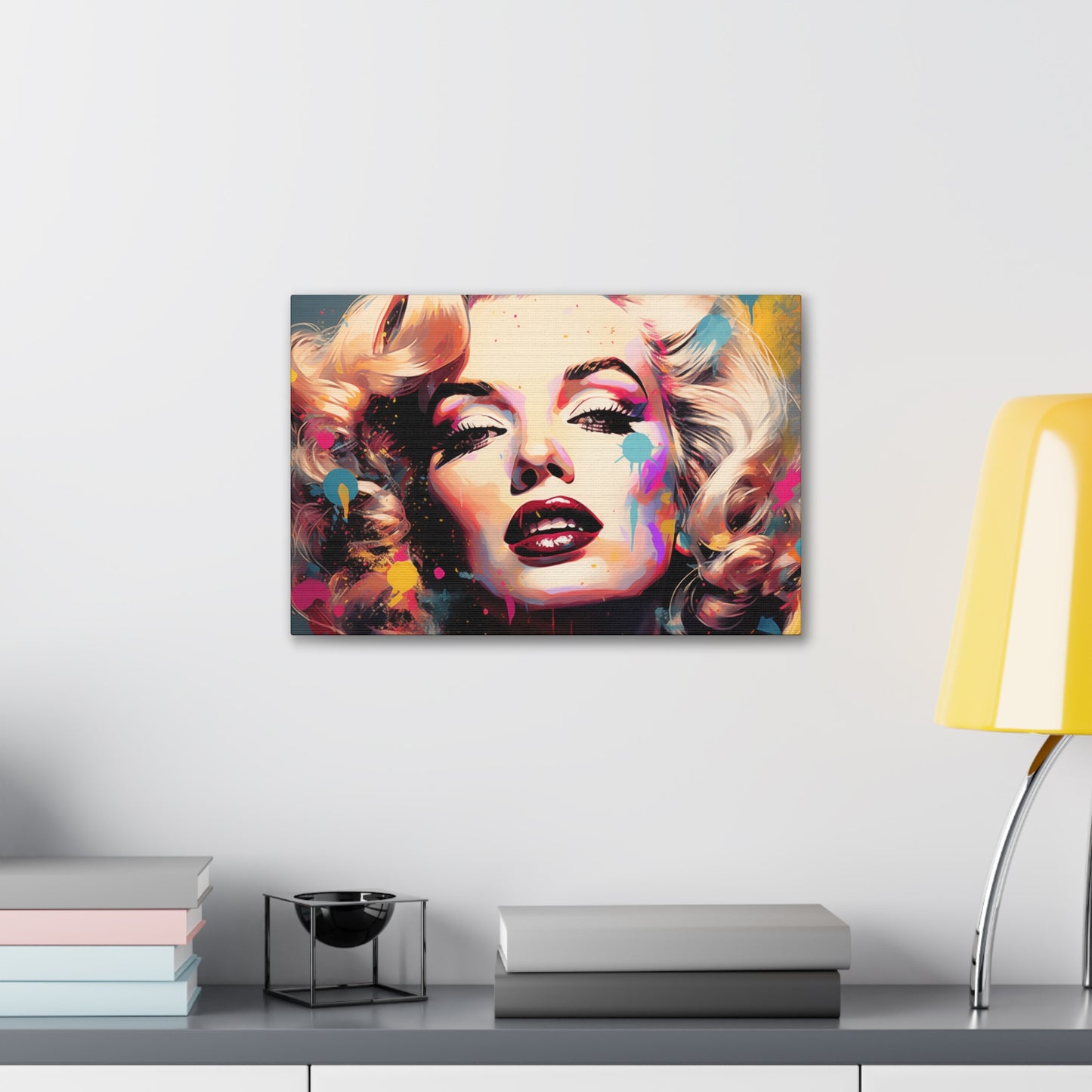 Canvas Wall Art, Gallery Wrapped Pop Art, Celebrity Wall Art – Marilyn Monroe - Abstract