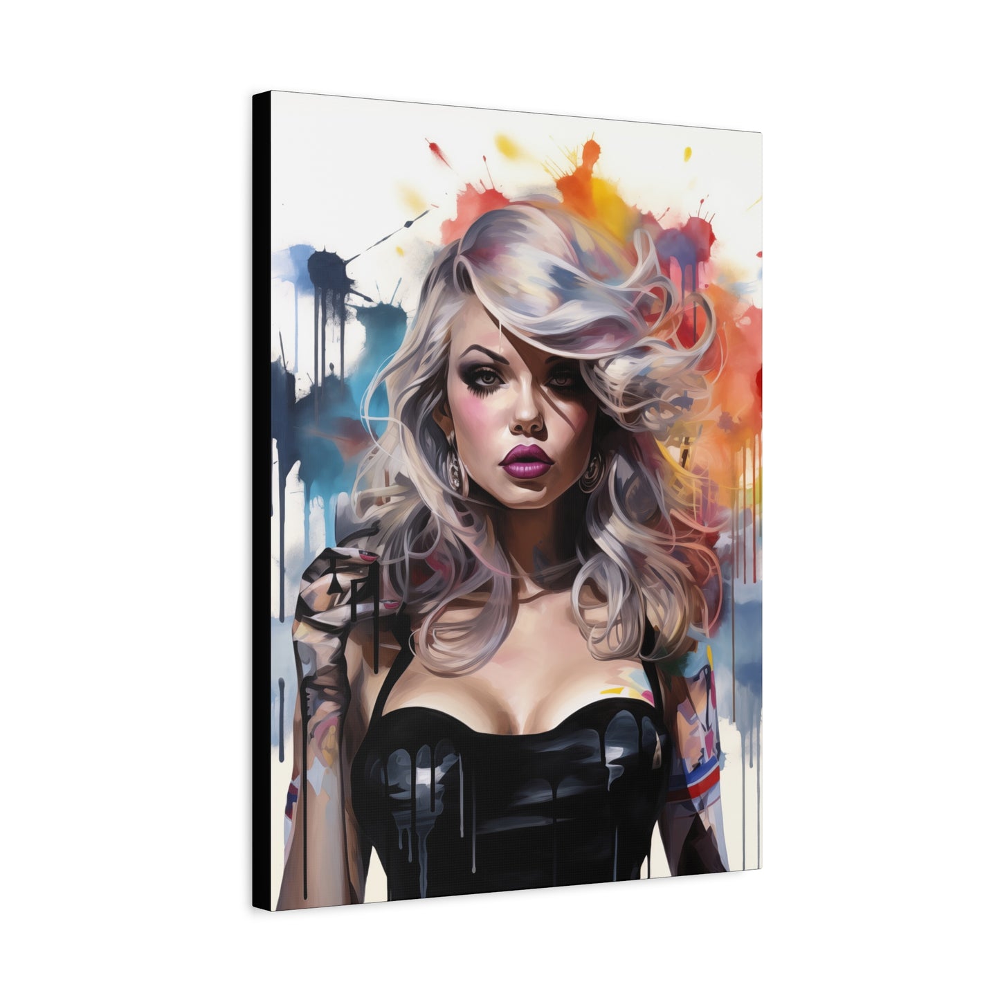 Canvas Wall Art, Gallery Wrapped Pop Art, Femme Doll Wall Art – Zephyr
