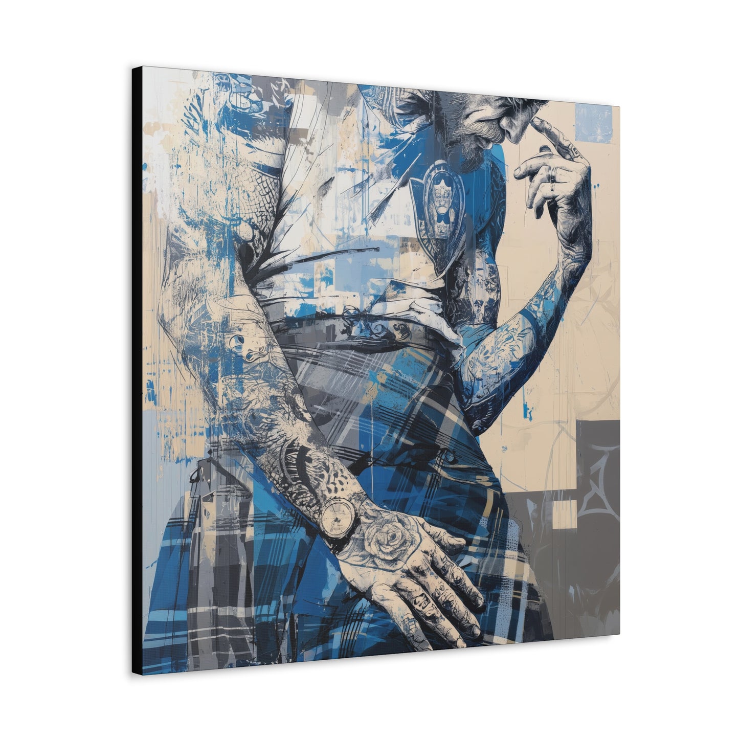 Gallery Wrapped Canvas, Kilts and Carnage Art Canvas, Erotic Pinup Art Canvas – Connor
