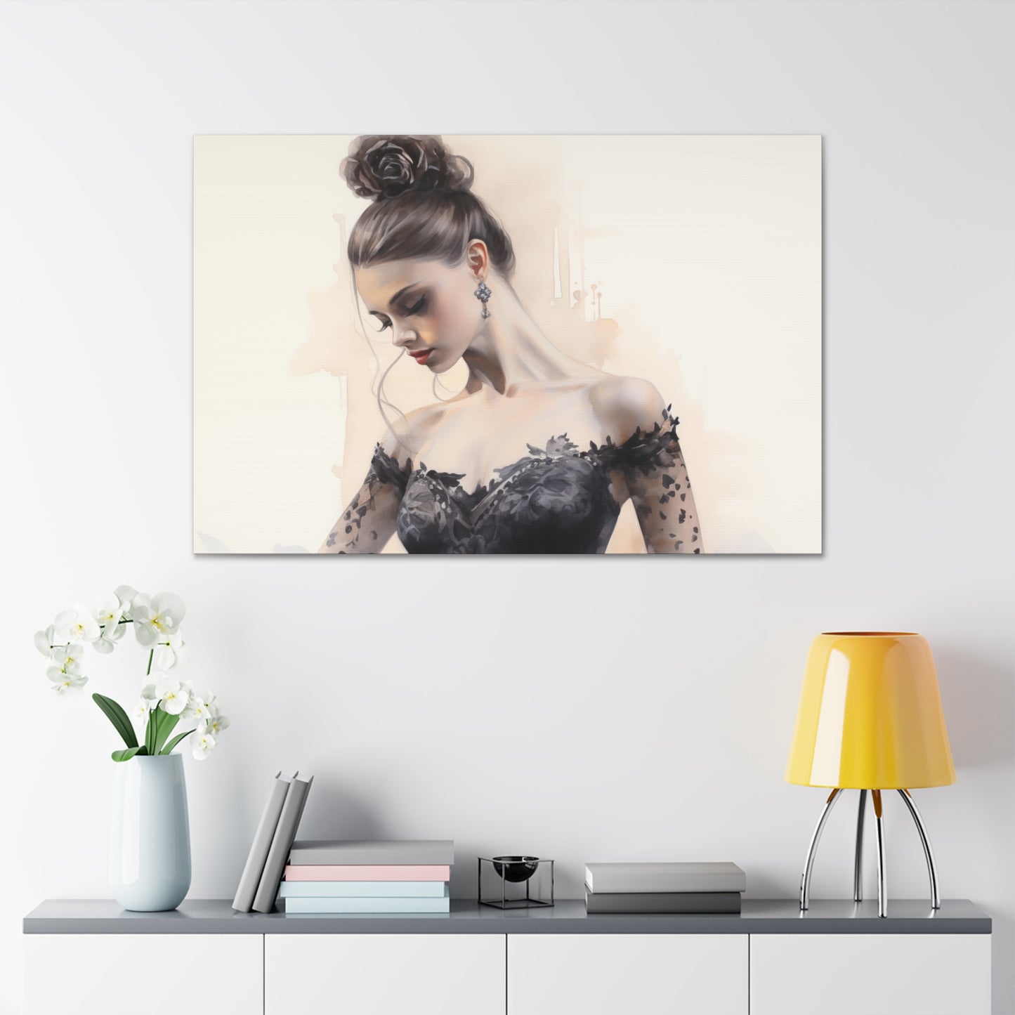 Gallery Wrapped Canvas, Ballerina Beauty, Ballet Art Canvas – Lola