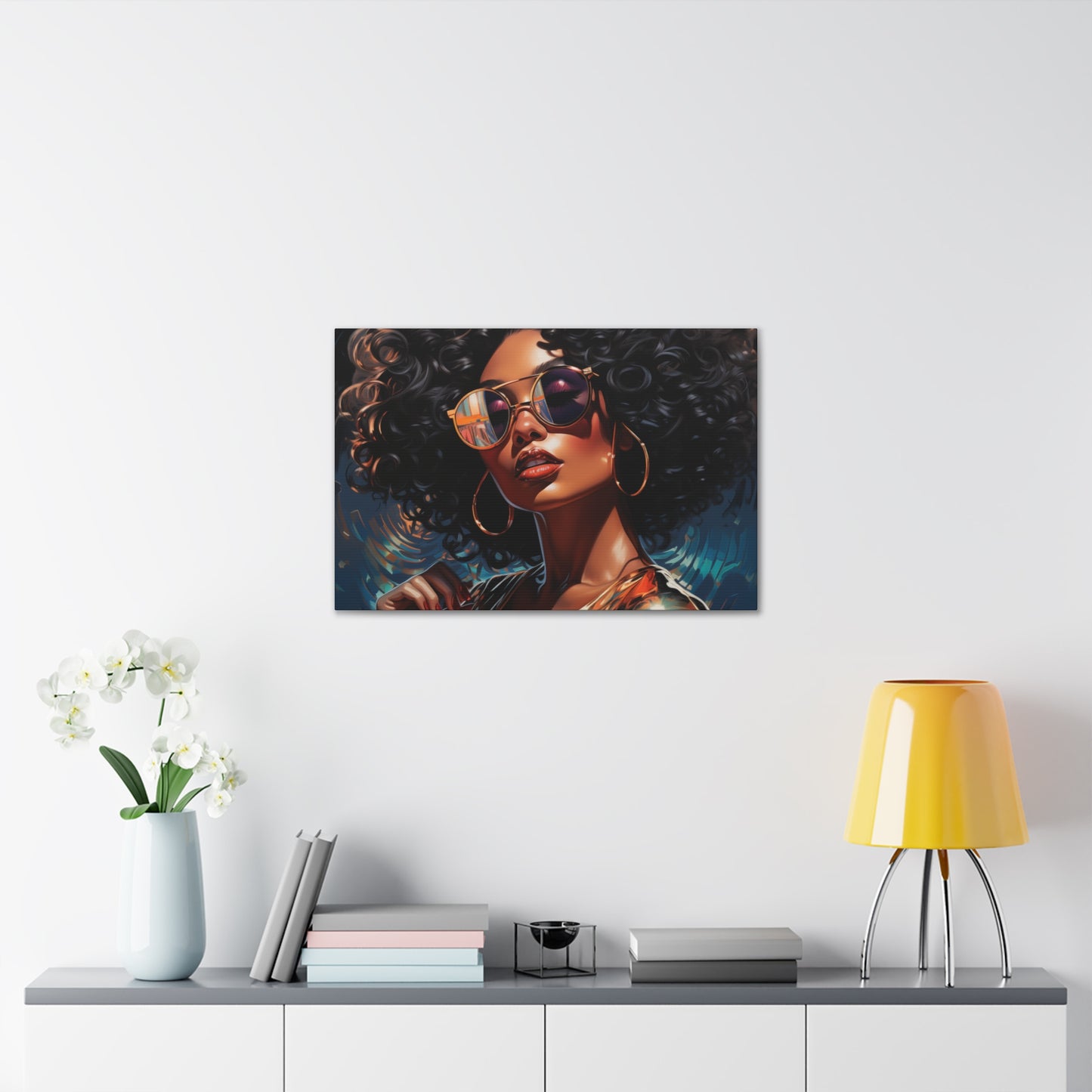 Gallery Wrapped Canvas, Retro Urban Queen, Femme Doll Art Canvas – Kesha