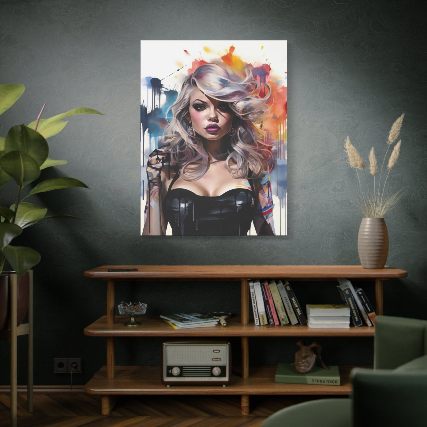 Canvas Wall Art, Gallery Wrapped Pop Art, Femme Doll Wall Art – Zephyr