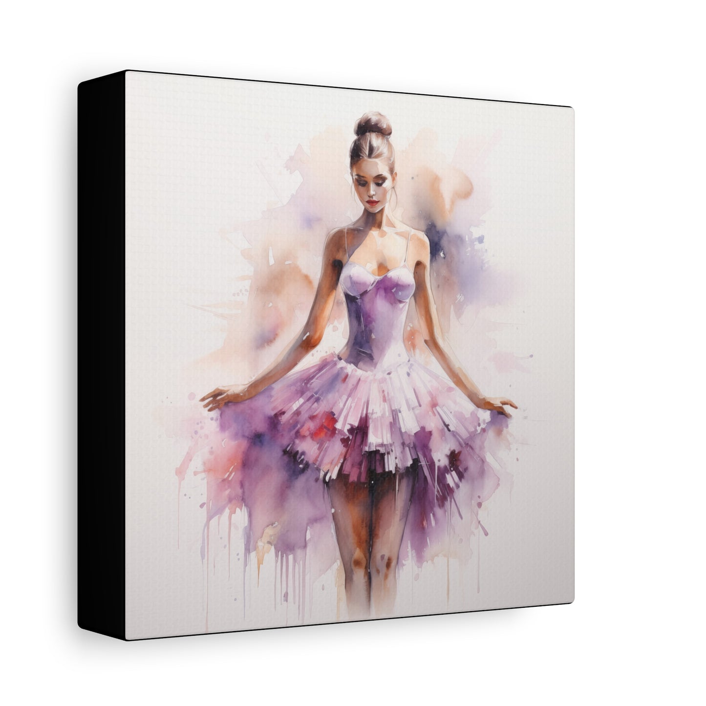 Pointes and Platforms, Gallery Wrapped Canvas, Ballerina Beauty, Ballet Art Canvas – Joanna