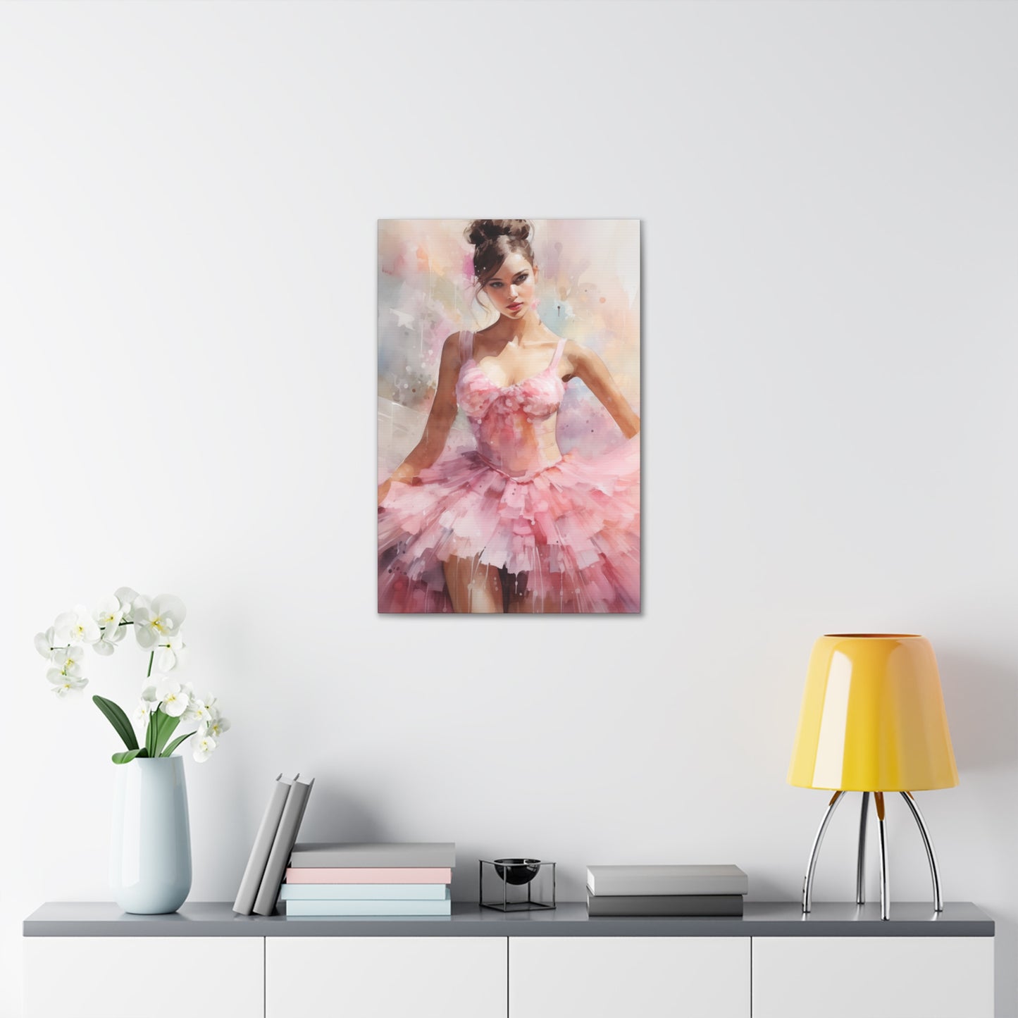 Gallery Wrapped Canvas, Ballerina Beauty, Ballet Art Canvas – Lily