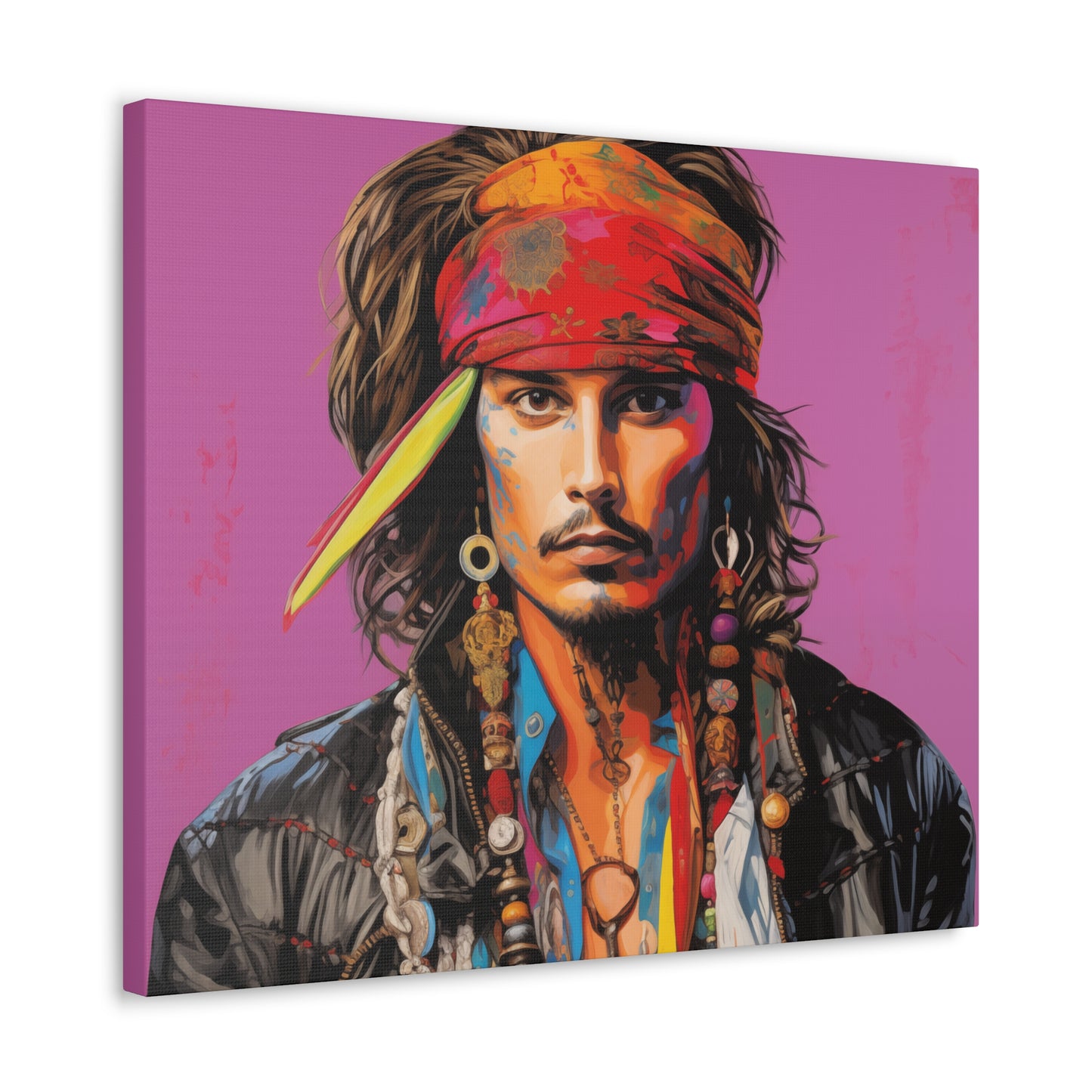 Gallery Wrapped Canvas, Celebrity Inspired, Pop Art Canvas – Johnny Also