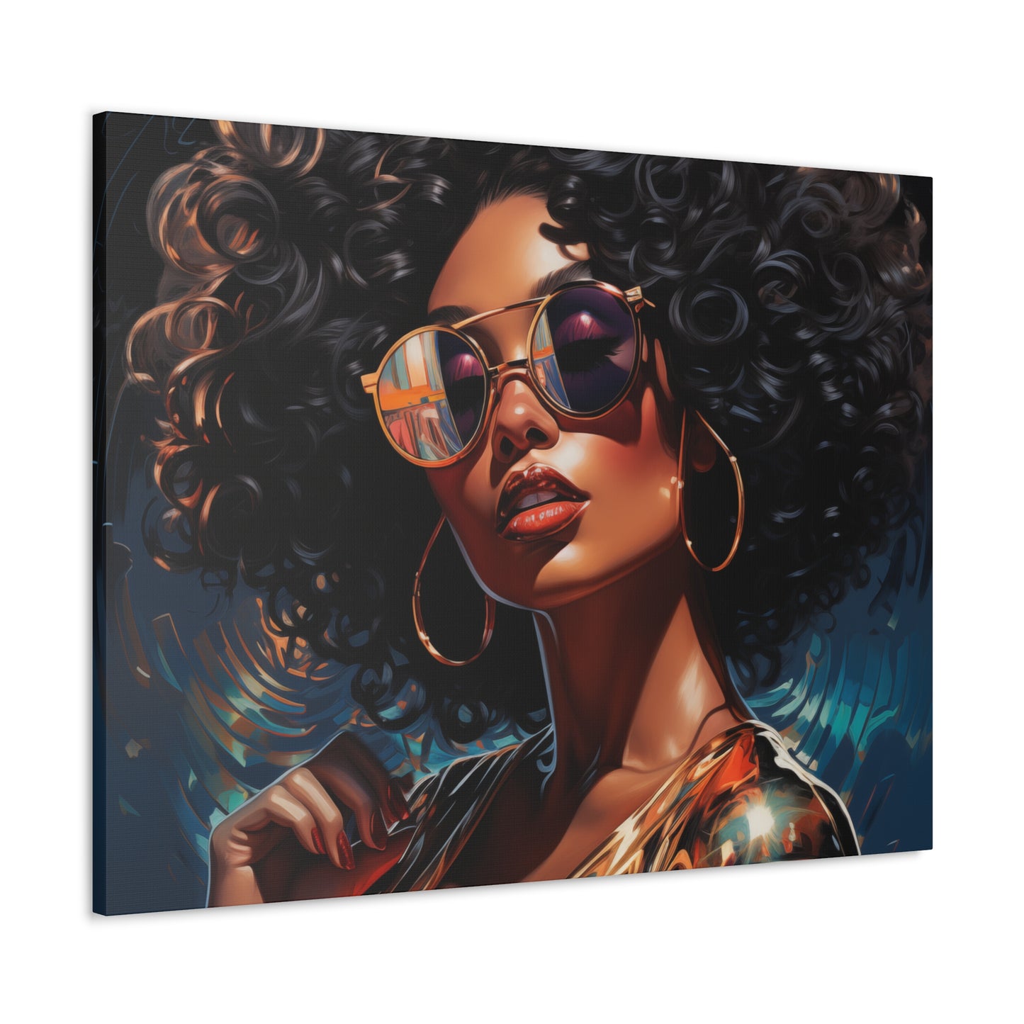 Gallery Wrapped Canvas, Retro Urban Queen, Femme Doll Art Canvas – Kesha