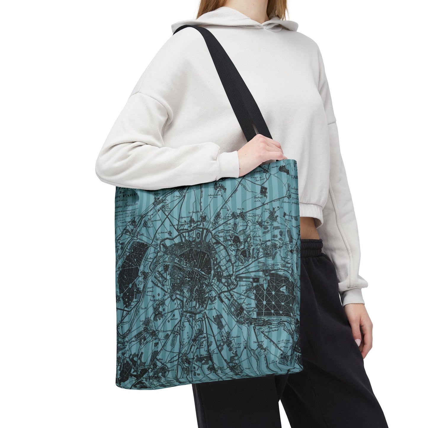 The Paris Plan Tote Bag, Utility Tote - Travel Inspired Inspired Tote - Paris France