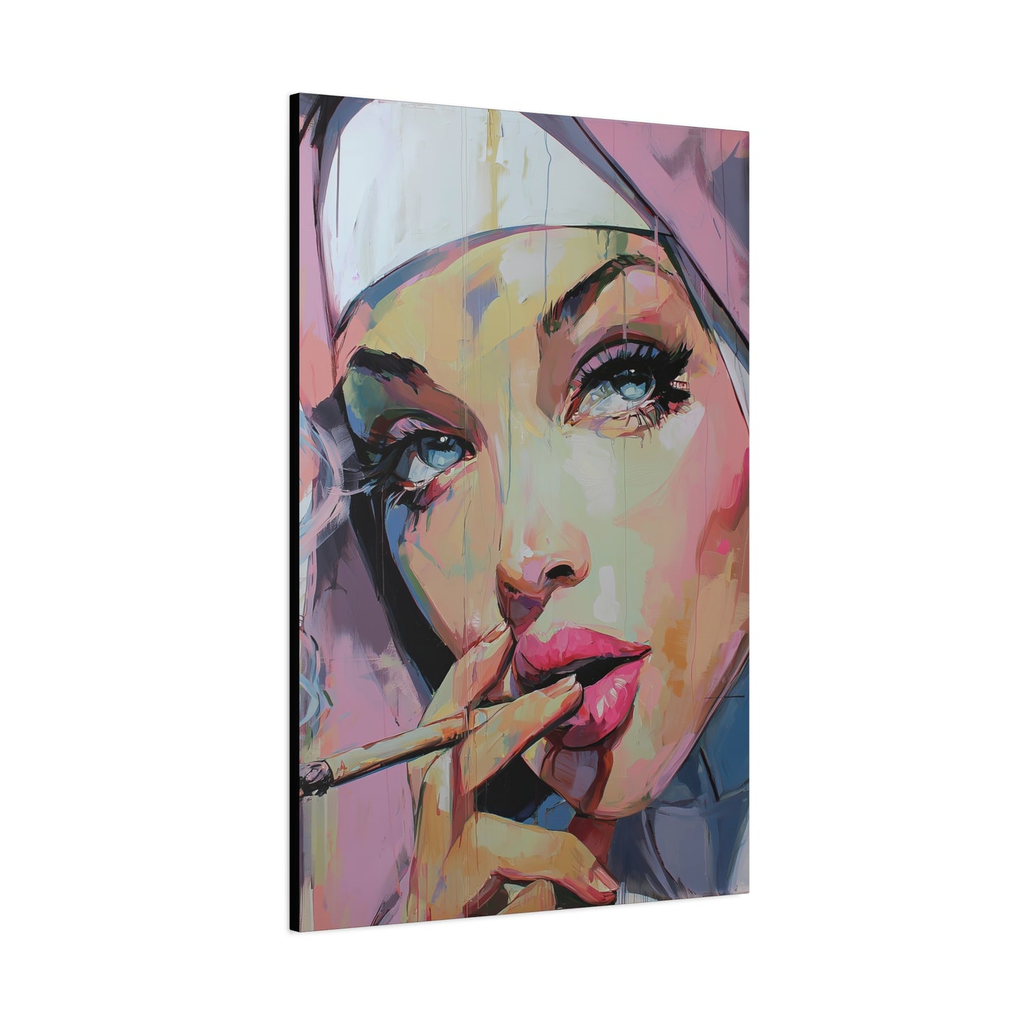 Gallery Wrapped Canvas, Habits and Heresy Art Canvas, Naughty Nuns Art Canvas – Sister Ophelia