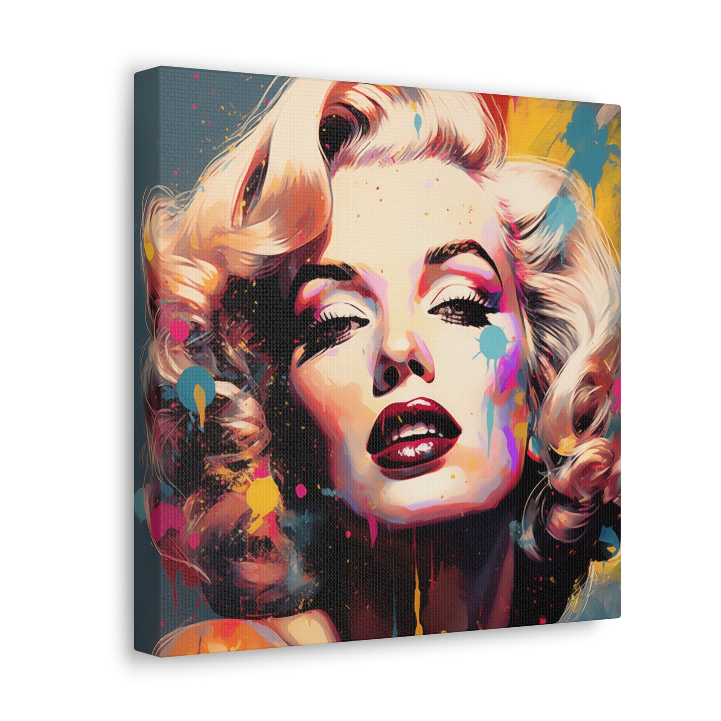 Canvas Wall Art, Gallery Wrapped Pop Art, Celebrity Wall Art – Marilyn Monroe - Abstract