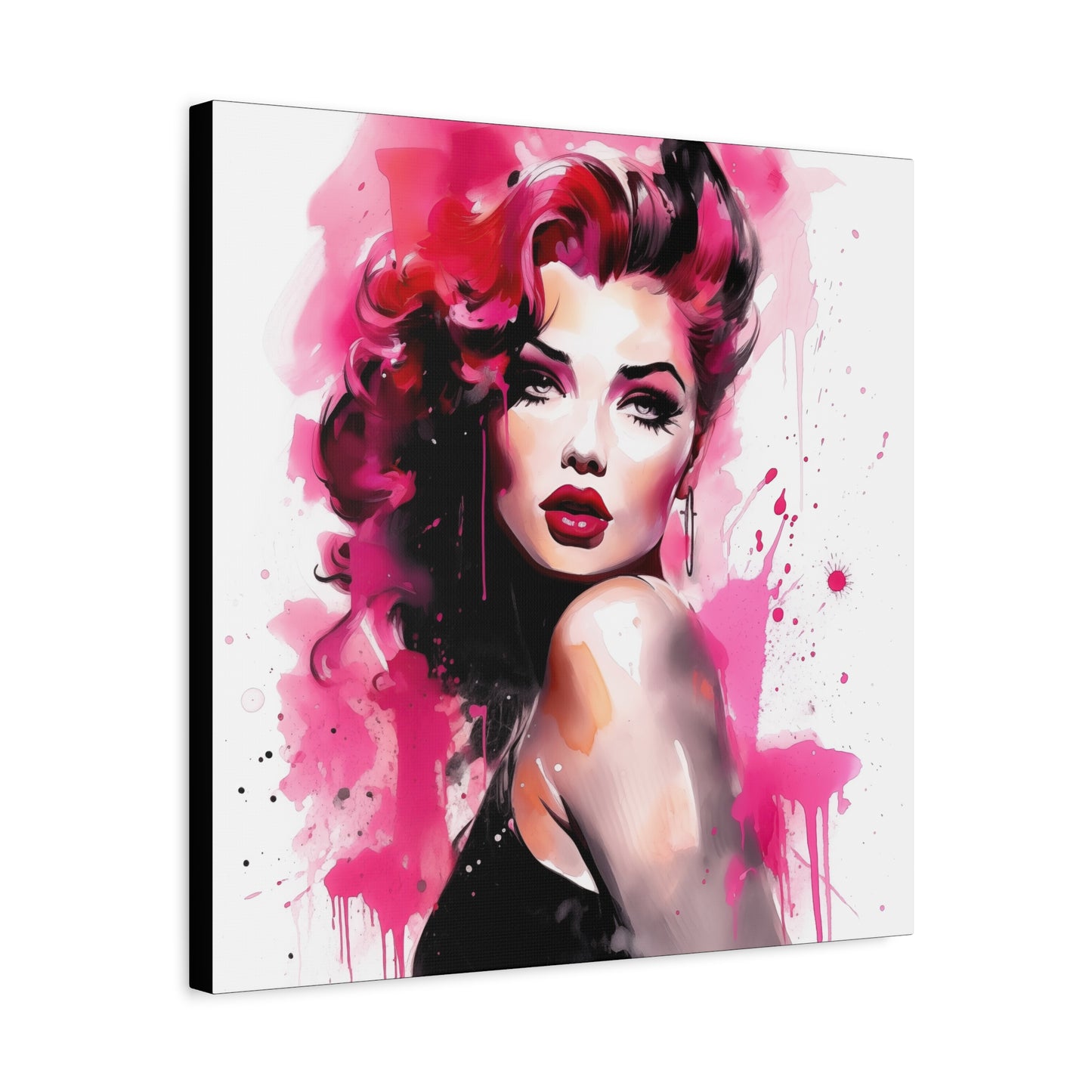 Gallery Wrapped Canvas, Tattooed Beauty, Femme Doll Pop Art Canvas – Thalia