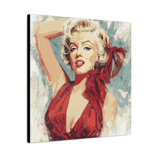 Gallery Wrapped Canvas, The Diva Project Art Canvas, Pinup Art Canvas – Marilyn Monroe - ONE