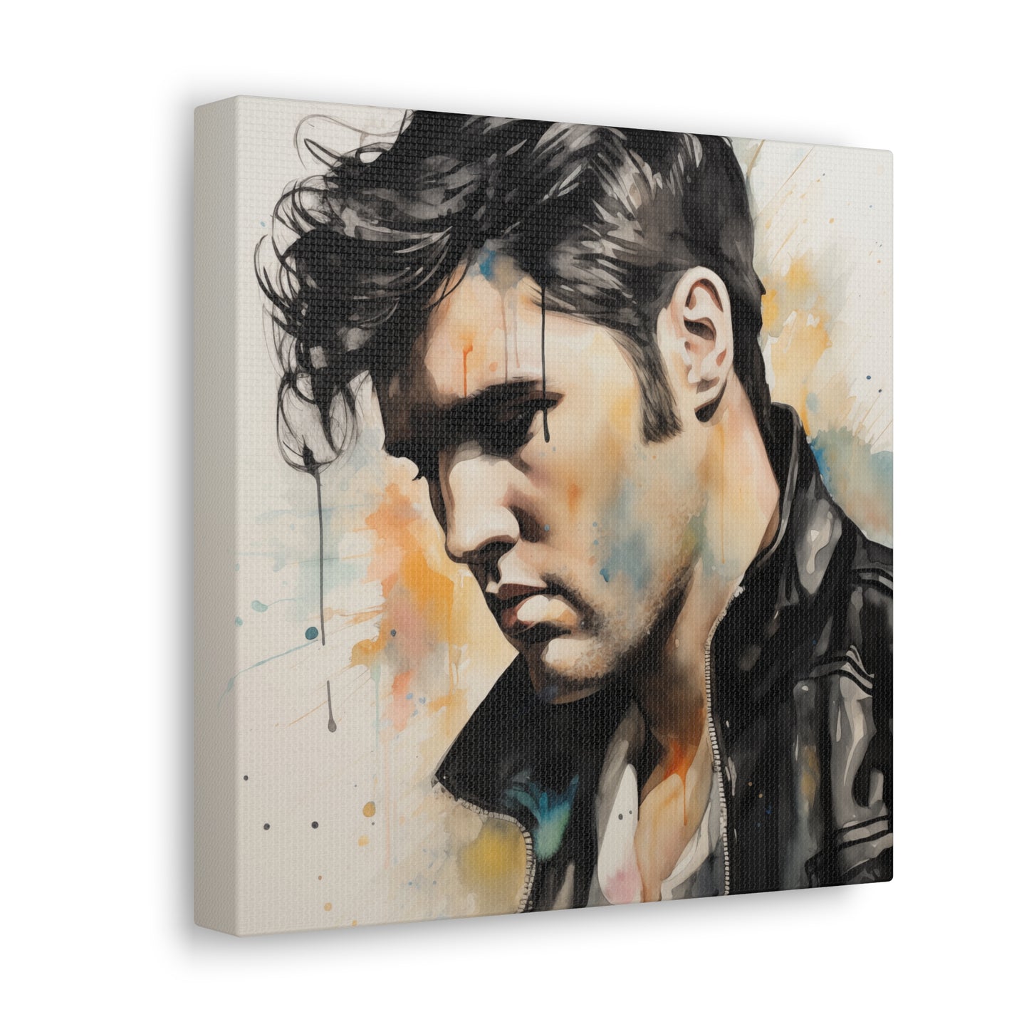 Gallery Wrapped Canvas, Celebrity Inspired, Pop Art Canvas – Elvis Also