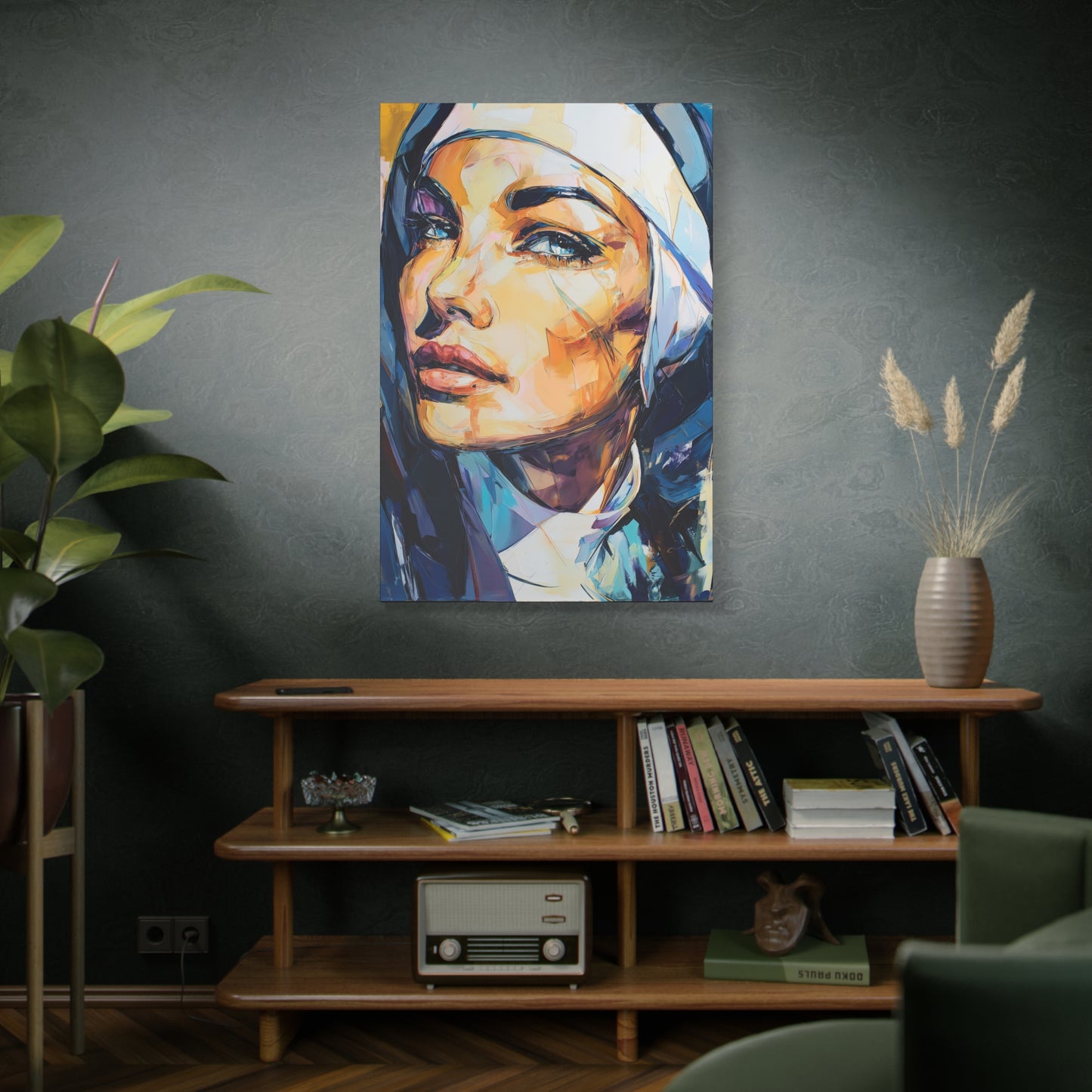 Gallery Wrapped Canvas, Habits and Heresy Art Canvas, Naughty Nuns Art Canvas – Sister Agatha