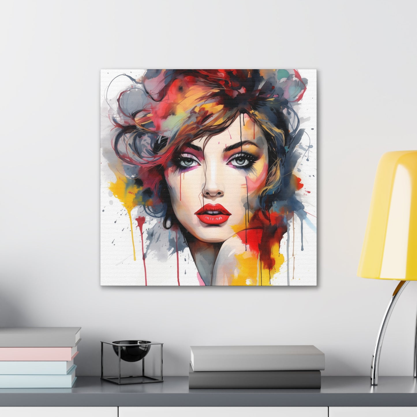 Canvas Wall Art, Gallery Wrapped Pop Art, Femme Doll Wall Art – Alessia