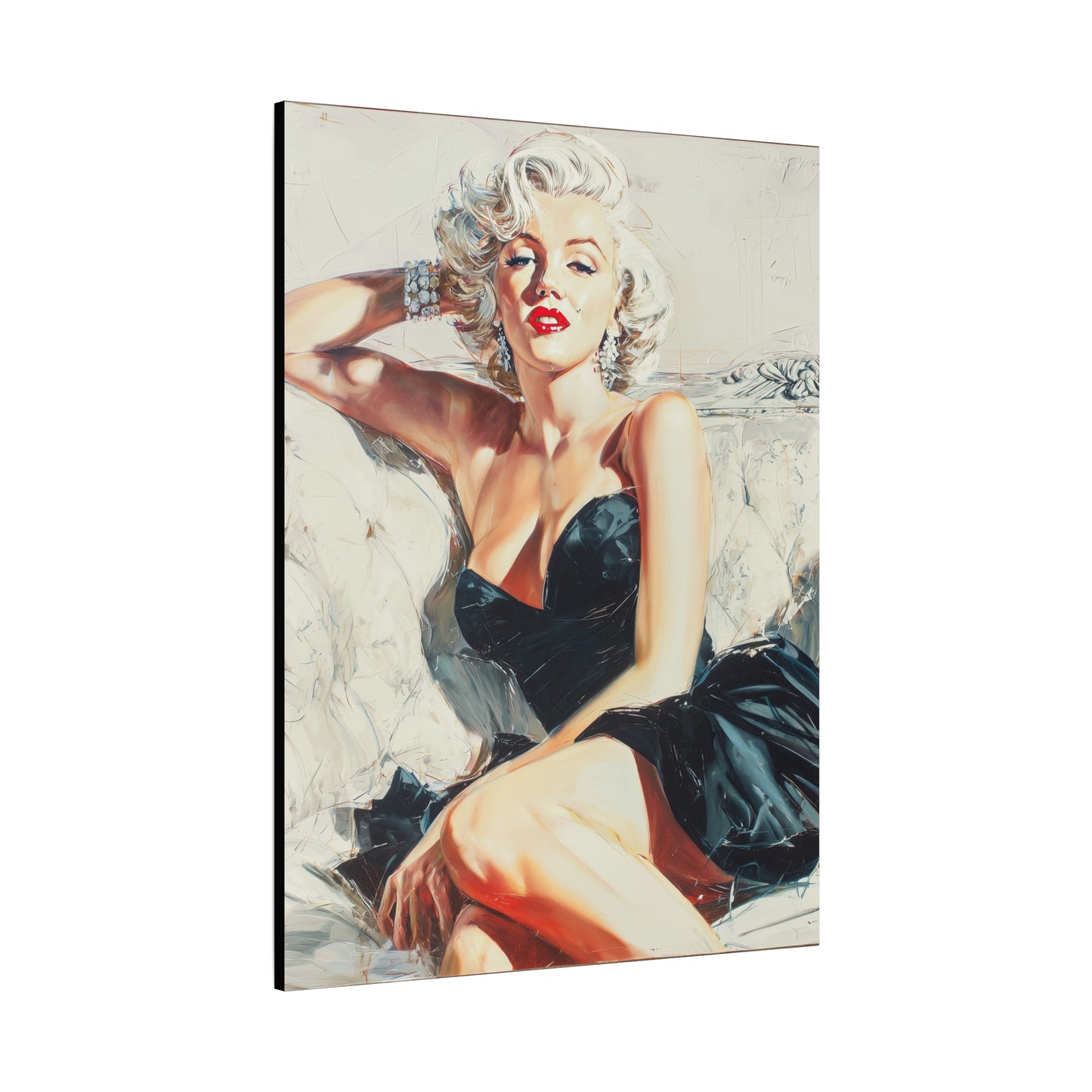 Gallery Wrapped Canvas, The Diva Project Art Canvas, Pinup Art Canvas – Marilyn Monroe - FIVE