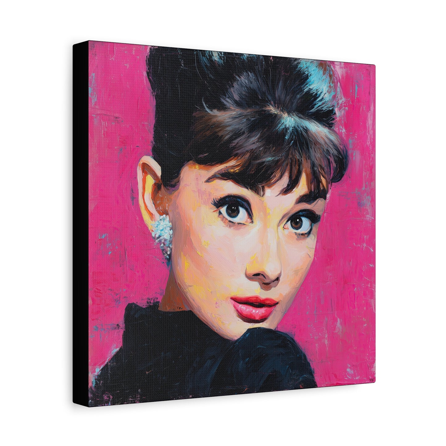 Gallery Wrapped Canvas, The Diva Project Art Canvas, Pinup Art Canvas – Audrey Hepburn - TEN