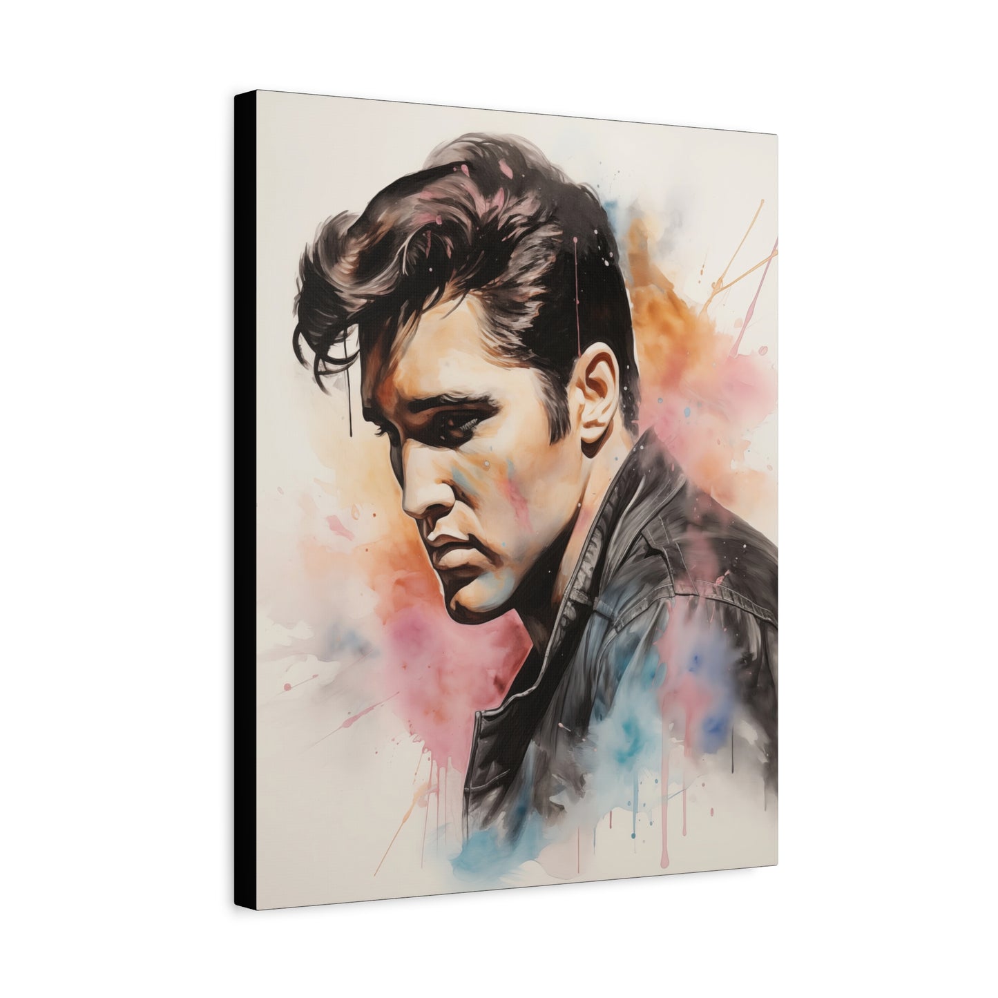 Gallery Wrapped Canvas, Celebrity Inspired, Pop Art Canvas – Elvis