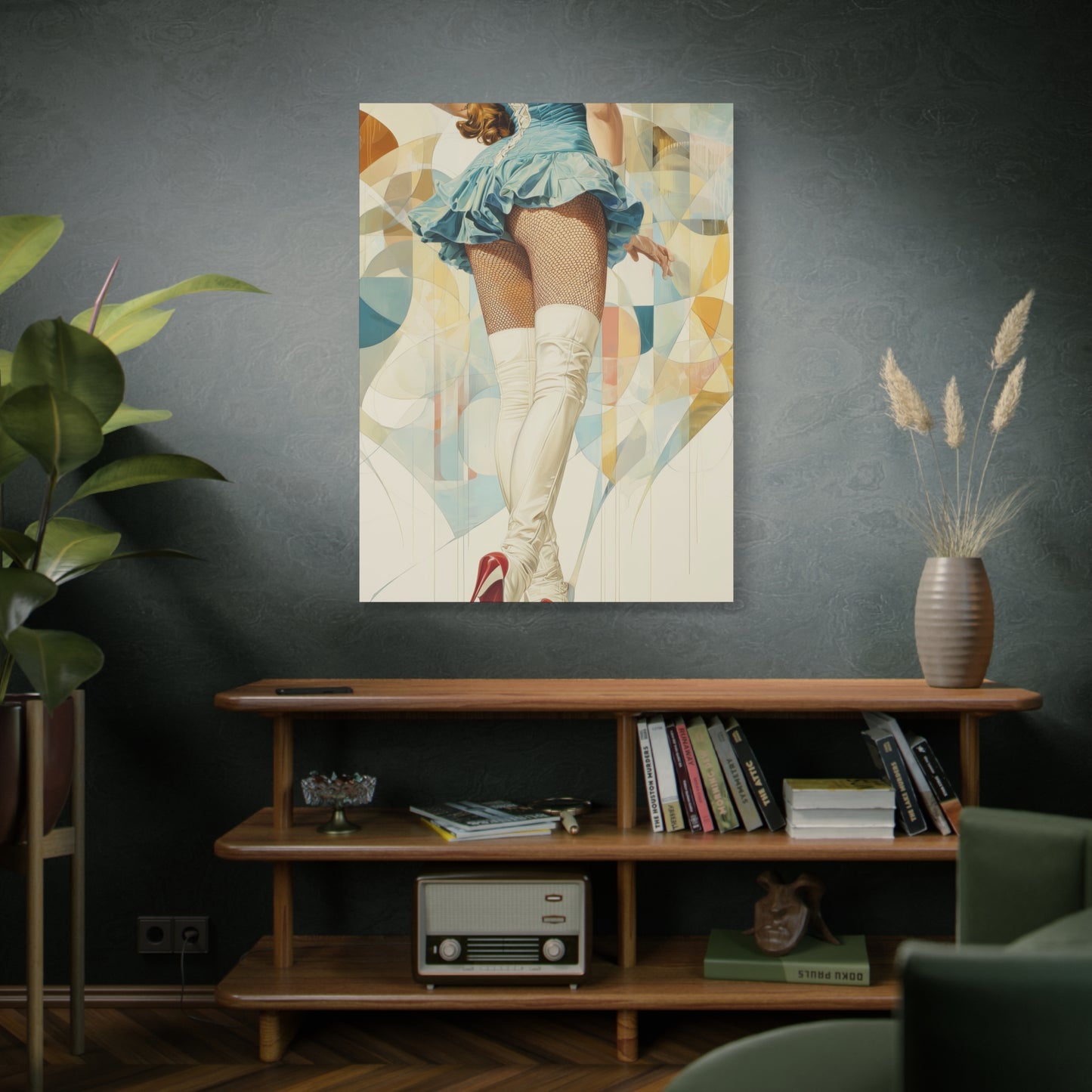 Gallery Wrapped Canvas, Tongue and Cheek Art Canvas, Naughty Girl Art Canvas – Sandy