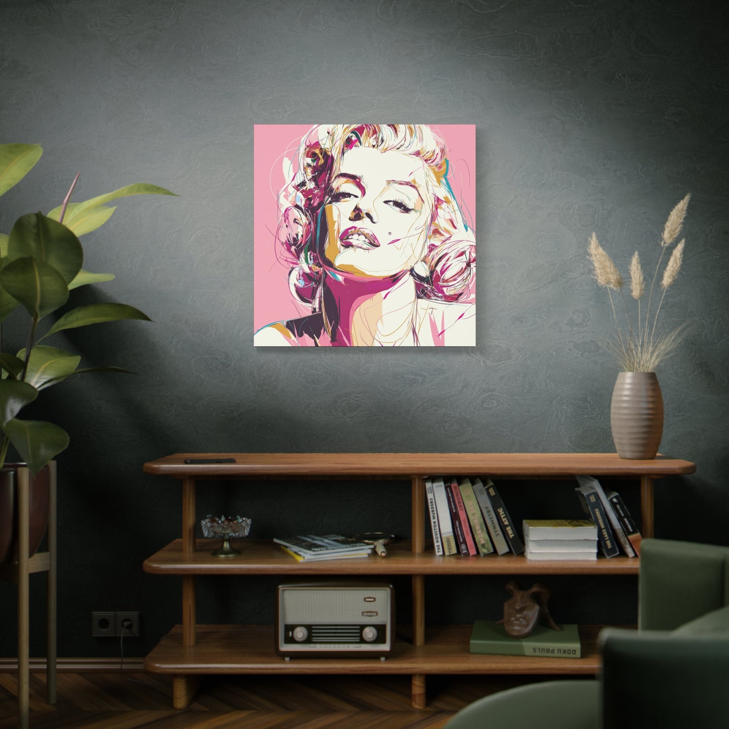 Gallery Wrapped Canvas, The Diva Project Art Canvas, Pinup Art Canvas – Marilyn Monroe - SIX