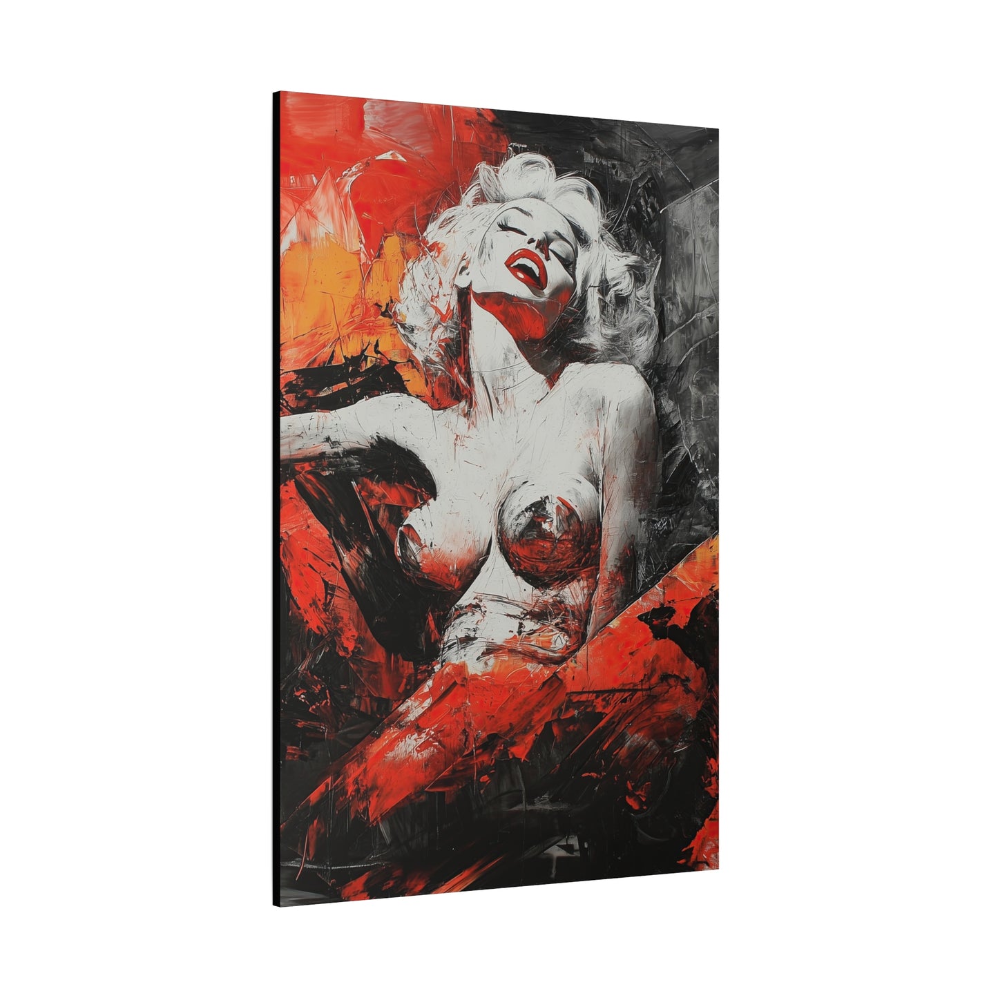 Gallery Wrapped Canvas, Guilt and Grit Adult Art Canvas, Erotic Pinup Art Canvas – Gianna