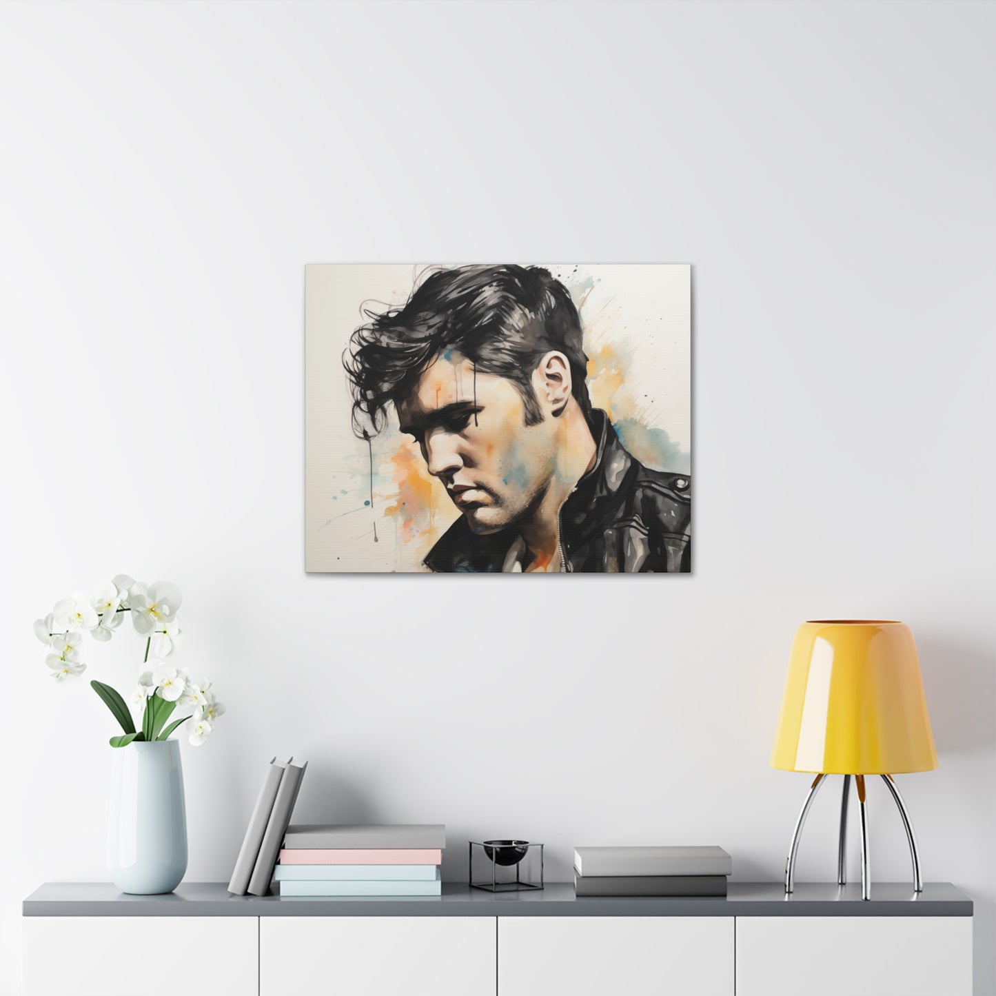Gallery Wrapped Canvas, Celebrity Inspired, Pop Art Canvas – Elvis Also