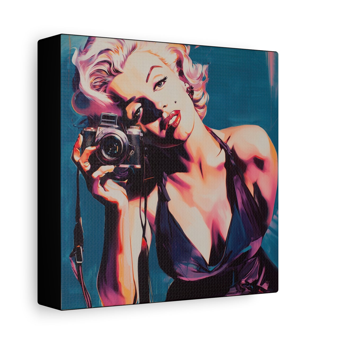 Gallery Wrapped Canvas, The Diva Project Art Canvas, Pinup Art Canvas – Marilyn Monroe - TEN