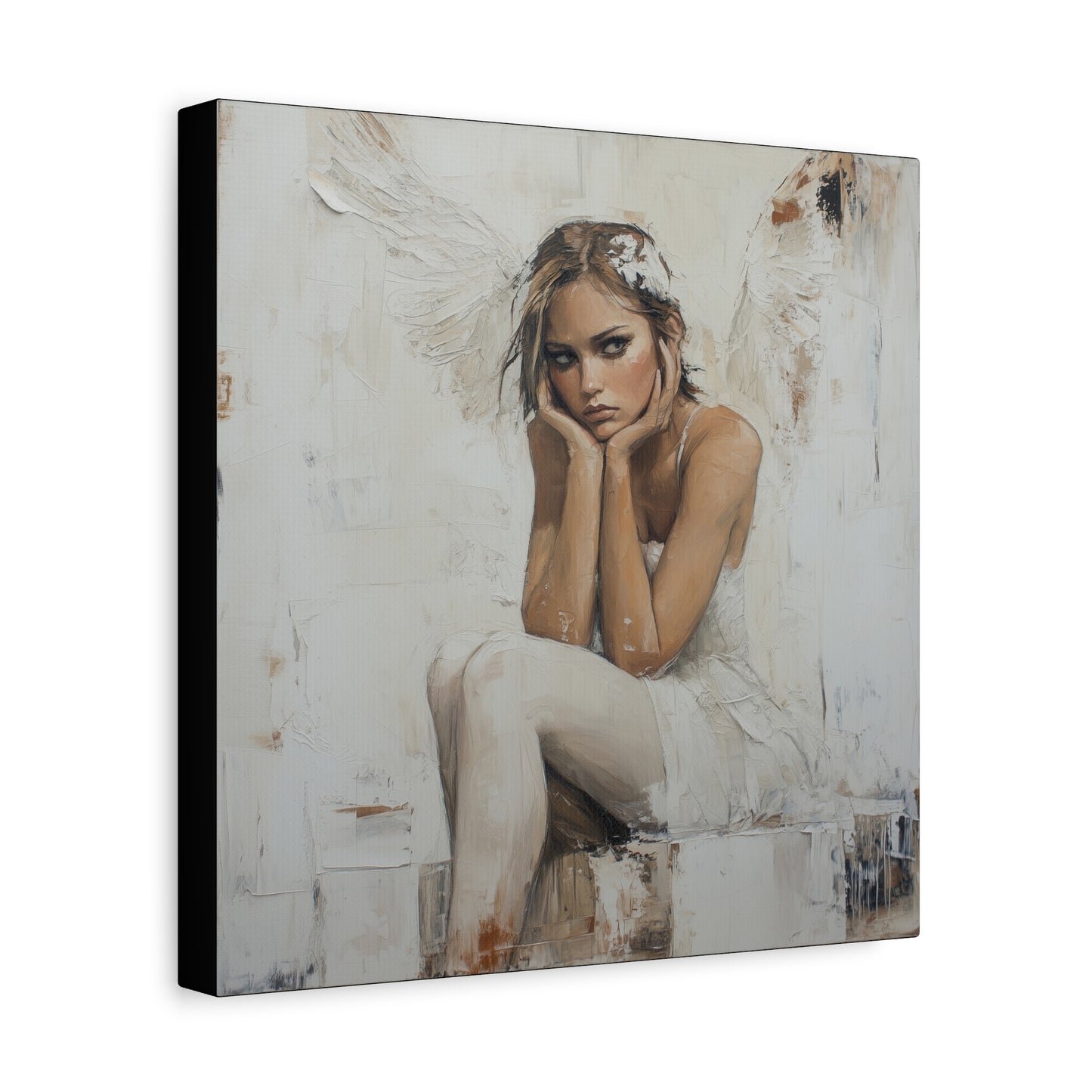 Gallery Wrapped Canvas, Sinners and Saints Art Canvas, Angel Art Canvas – Amber