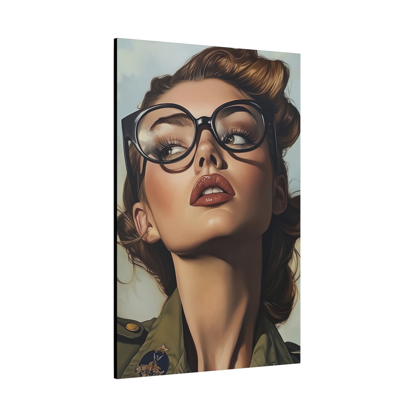 Gallery Wrapped Canvas, Liberty and Lace Art Canvas, Erotic Pinup Art Canvas – Penelope