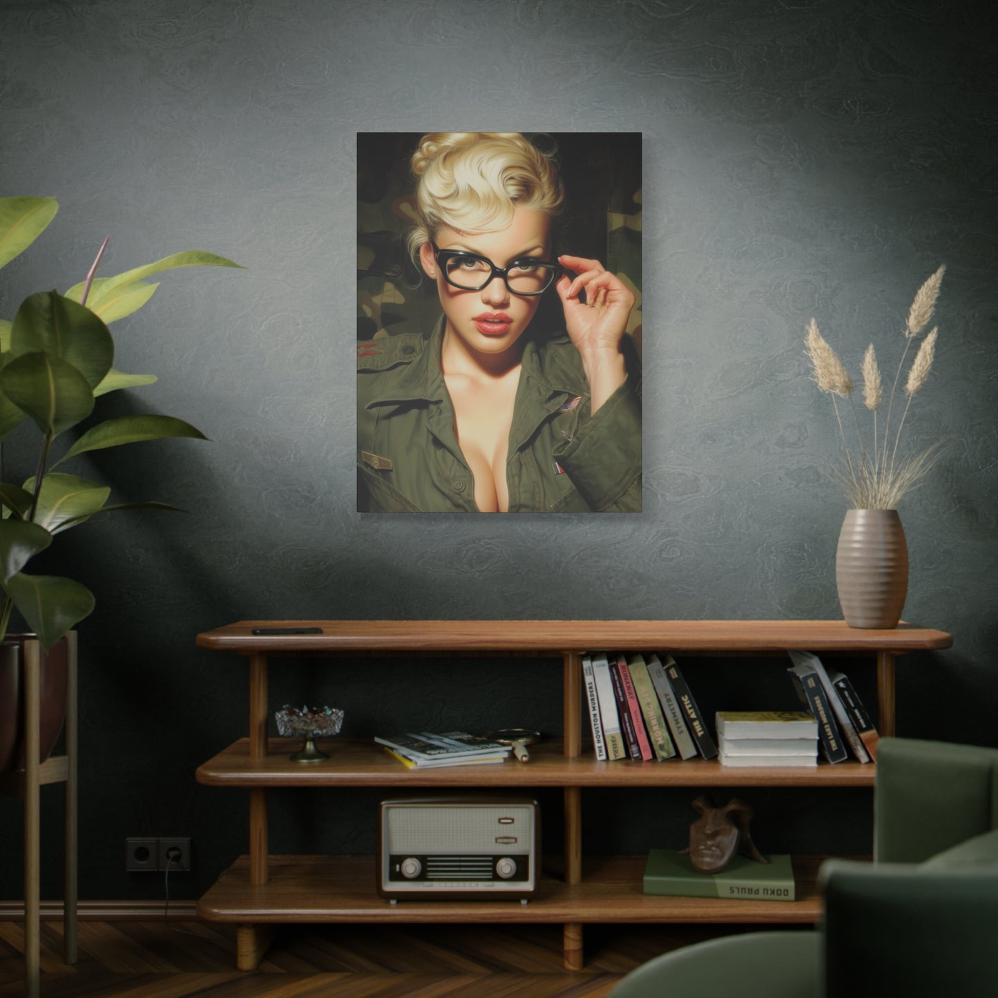 Gallery Wrapped Canvas, Liberty and Lace Art Canvas, Erotic Art Canvas – Daphne