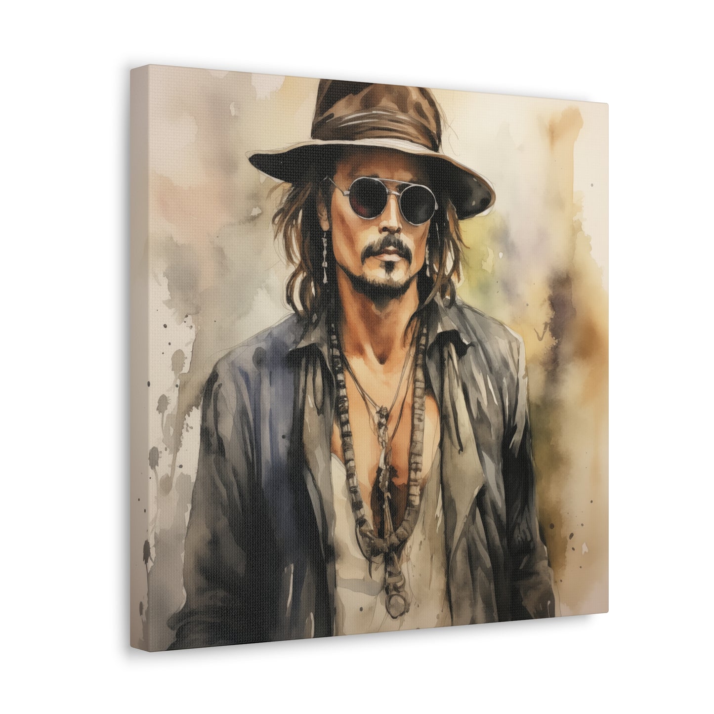 Gallery Wrapped Canvas, Celebrity Inspired, Pop Art Canvas – Johnny