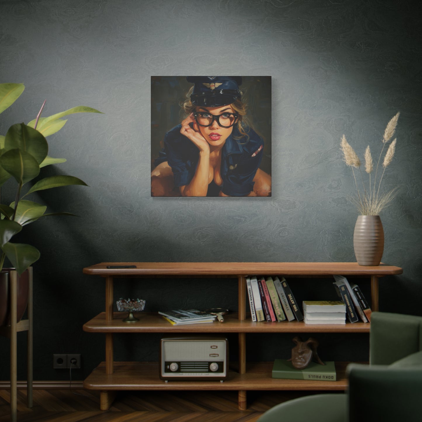 Gallery Wrapped Canvas, Liberty and Lace Art Canvas, Erotic Pinup Art Canvas – Savannah