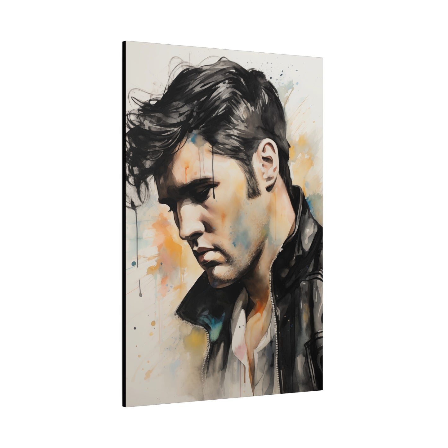 Gallery Wrapped Canvas, Celebrity Inspired, Pop Art Canvas – Elvis Also