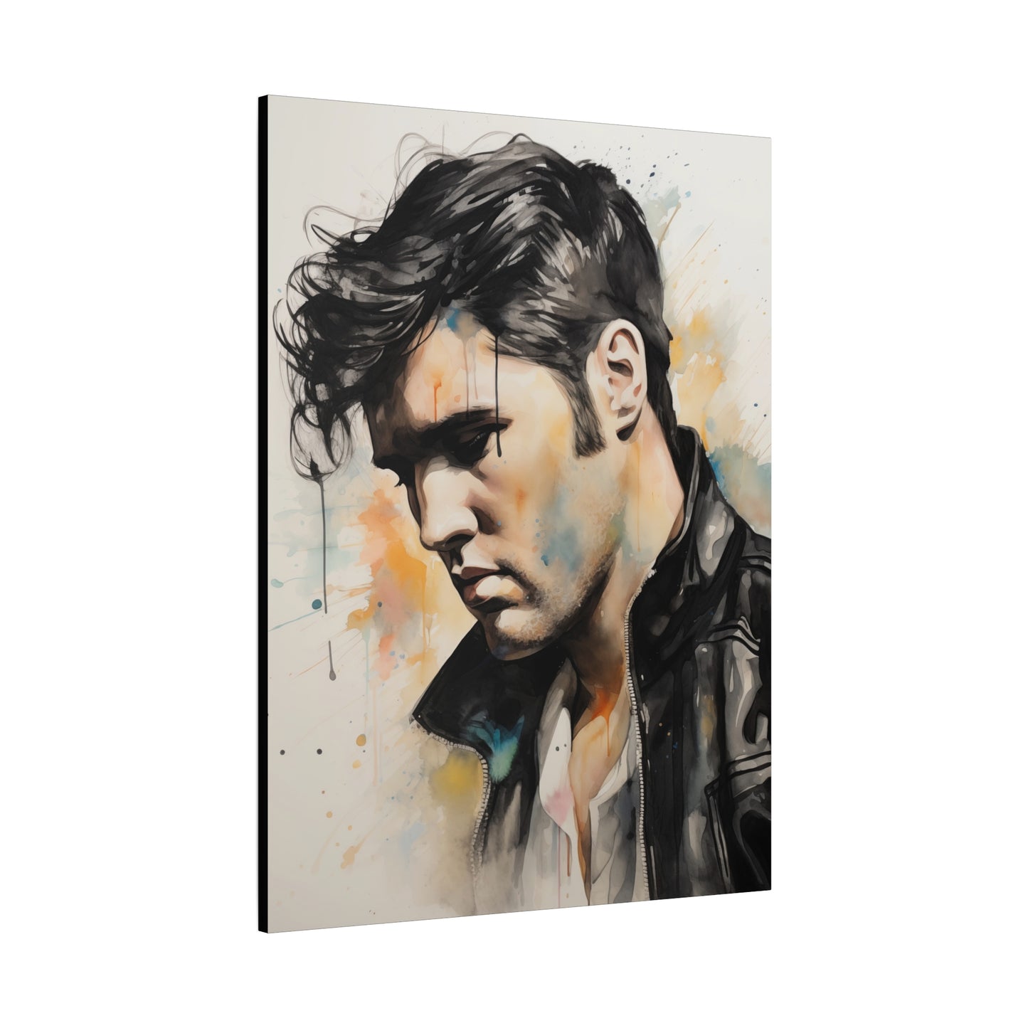 Gallery Wrapped Canvas, Celebrity Inspired, Pop Art Canvas – Elvis Also