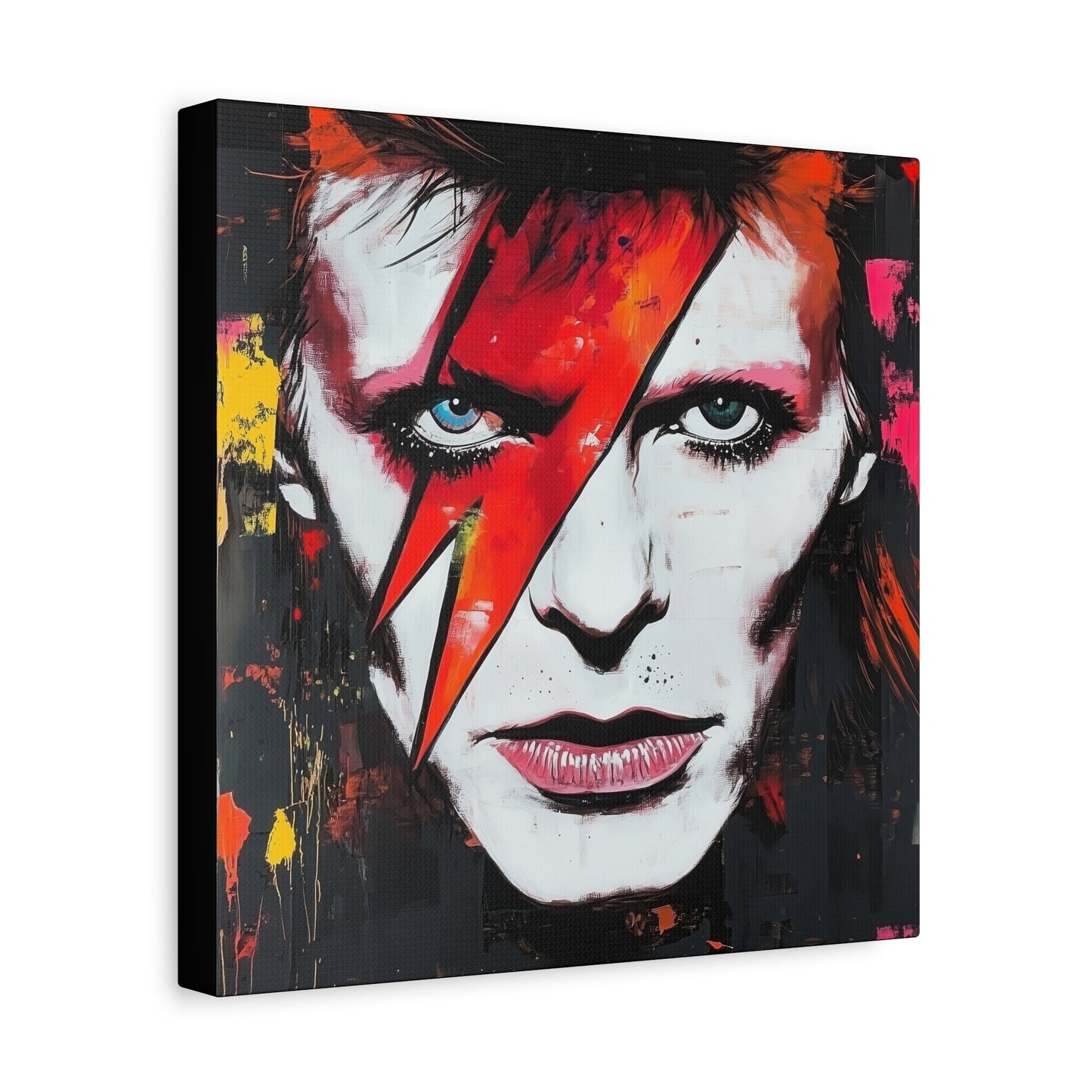 Gallery Wrapped Canvas, Celebrity Inspired, Pop Art Canvas – Bowie