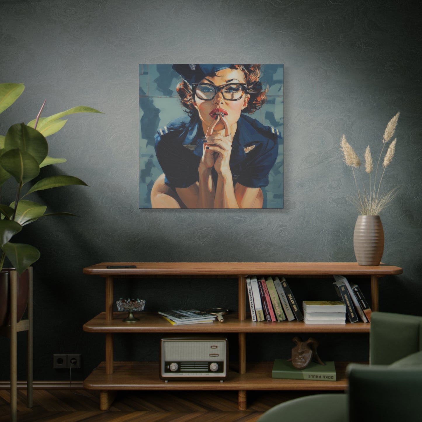 Gallery Wrapped Canvas, Liberty and Lace Art Canvas, Erotic Art Canvas – Peggy Sue