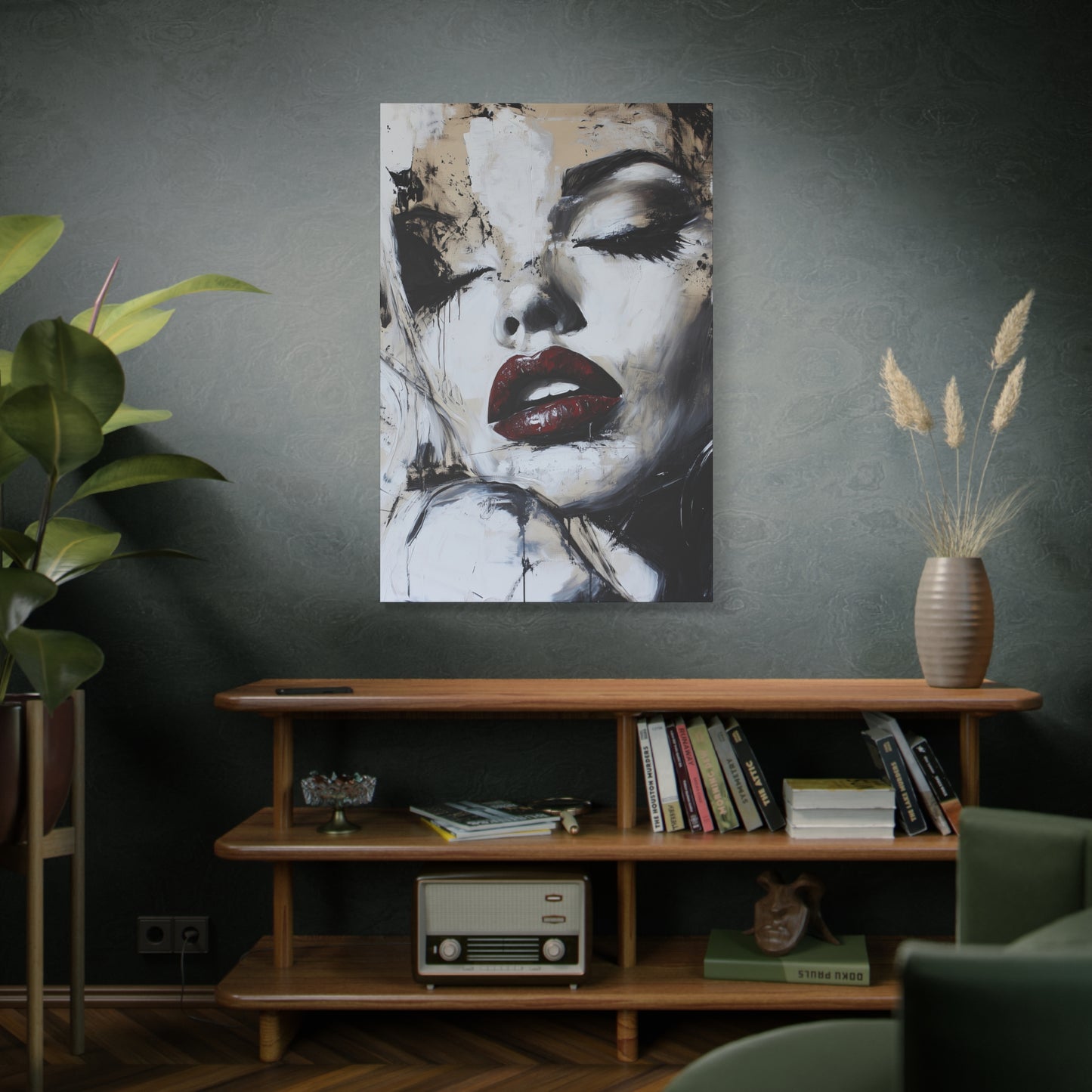 Gallery Wrapped Canvas, Guilt and Grit Adult Art Canvas, Erotic Pinup Art Canvas – Talia