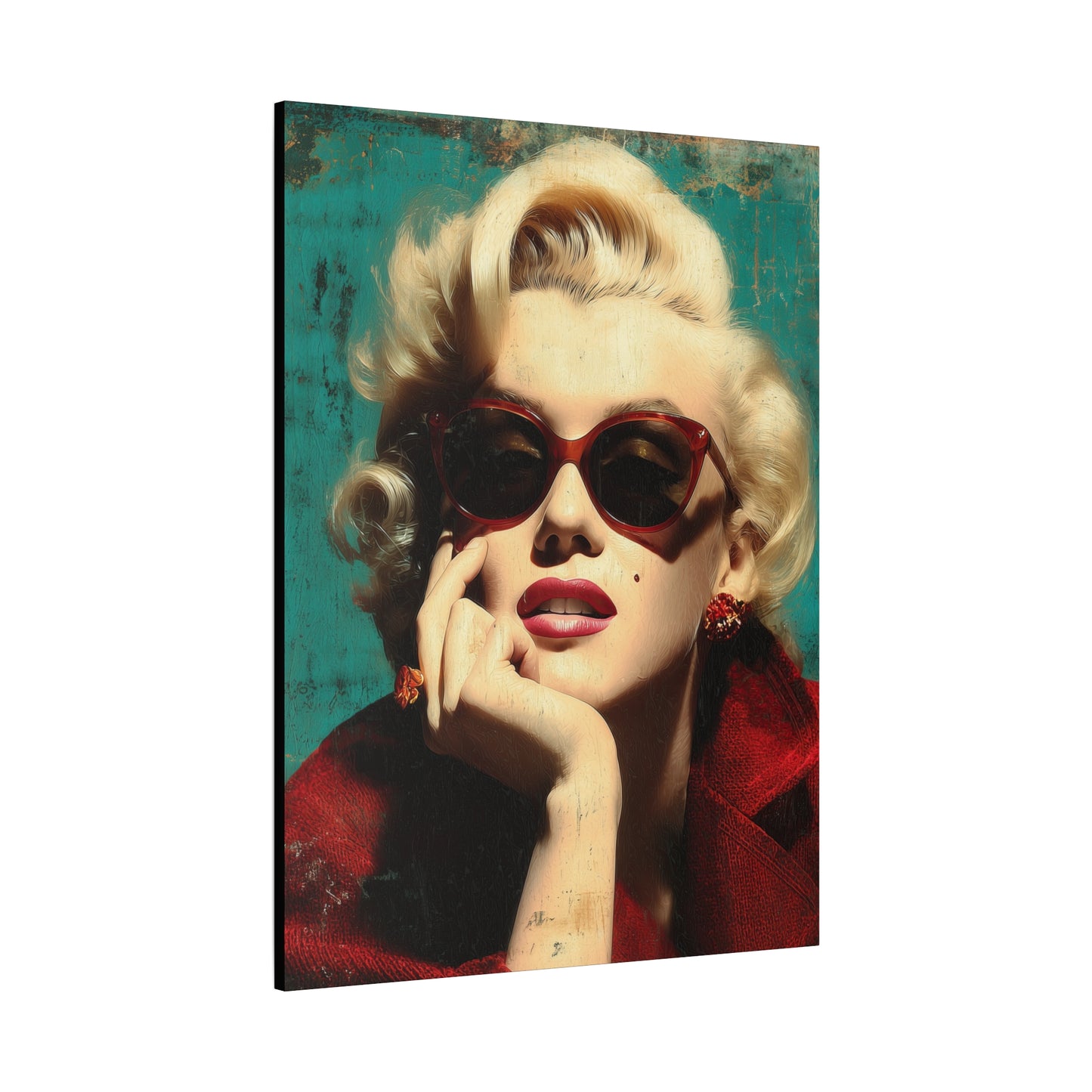 Gallery Wrapped Canvas, The Diva Project Art Canvas, Pinup Art Canvas – Marilyn Monroe - NINE
