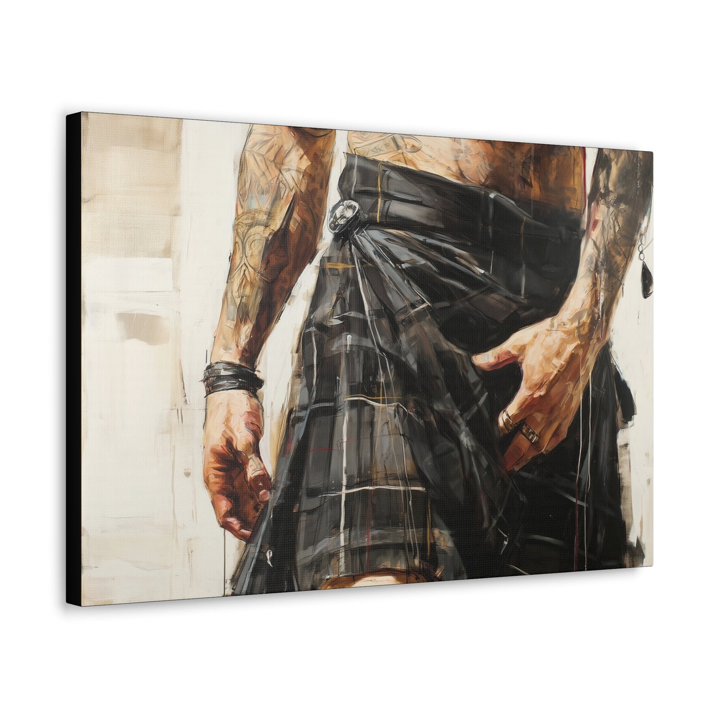 Gallery Wrapped Canvas, Kilts and Carnage Art Canvas, Erotic Pinup Art Canvas – Brodie