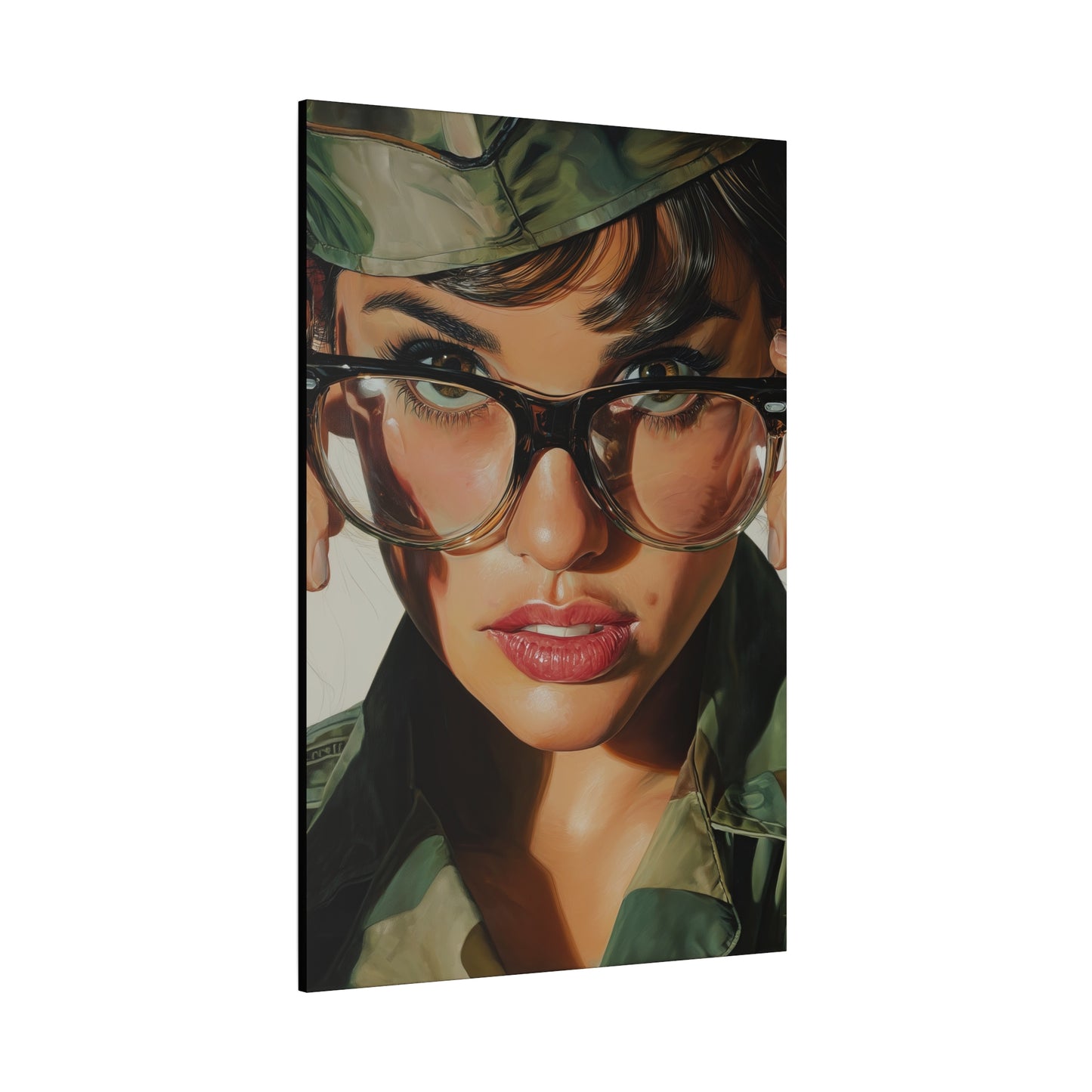 Gallery Wrapped Canvas, Liberty and Lace Art Canvas, Erotic Pinup Art Canvas – Erica