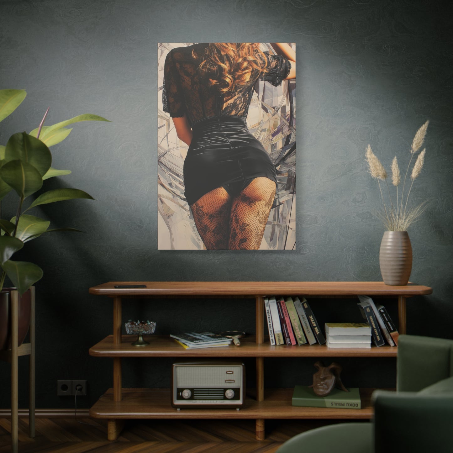 Gallery Wrapped Canvas, Tongue and Cheek Art Canvas, Naughty Girl Art Canvas – Morgan