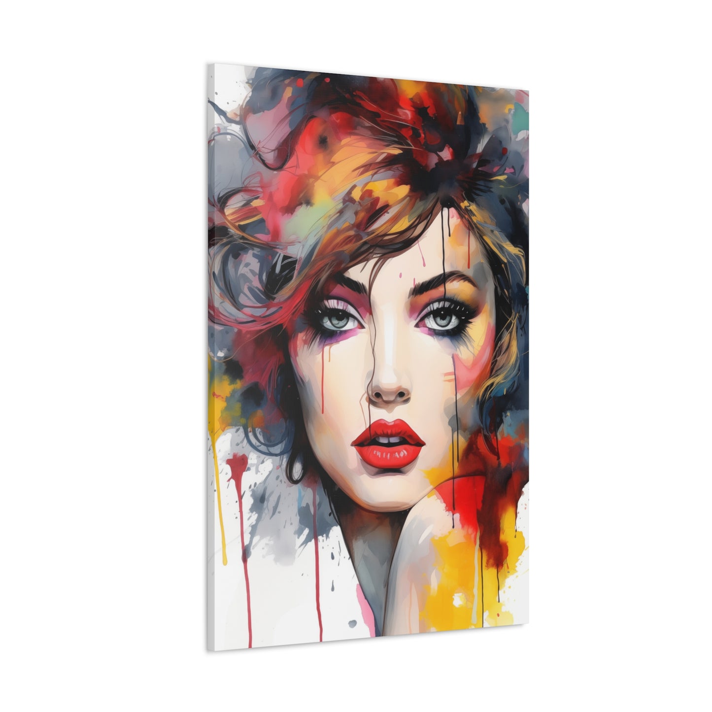 Canvas Wall Art, Gallery Wrapped Pop Art, Femme Doll Wall Art – Alessia