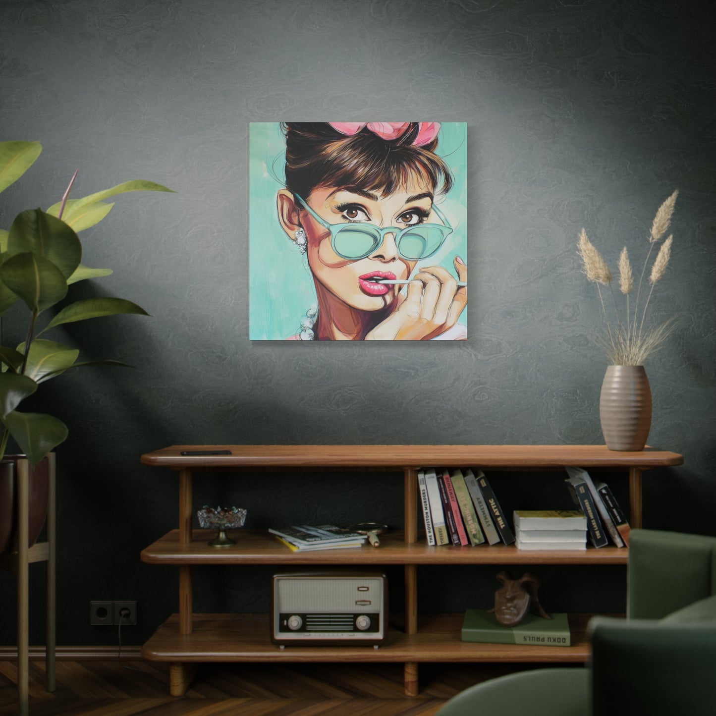 Gallery Wrapped Canvas, The Diva Project Art Canvas, Pinup Art Canvas – Audrey Hepburn - ELEVEN