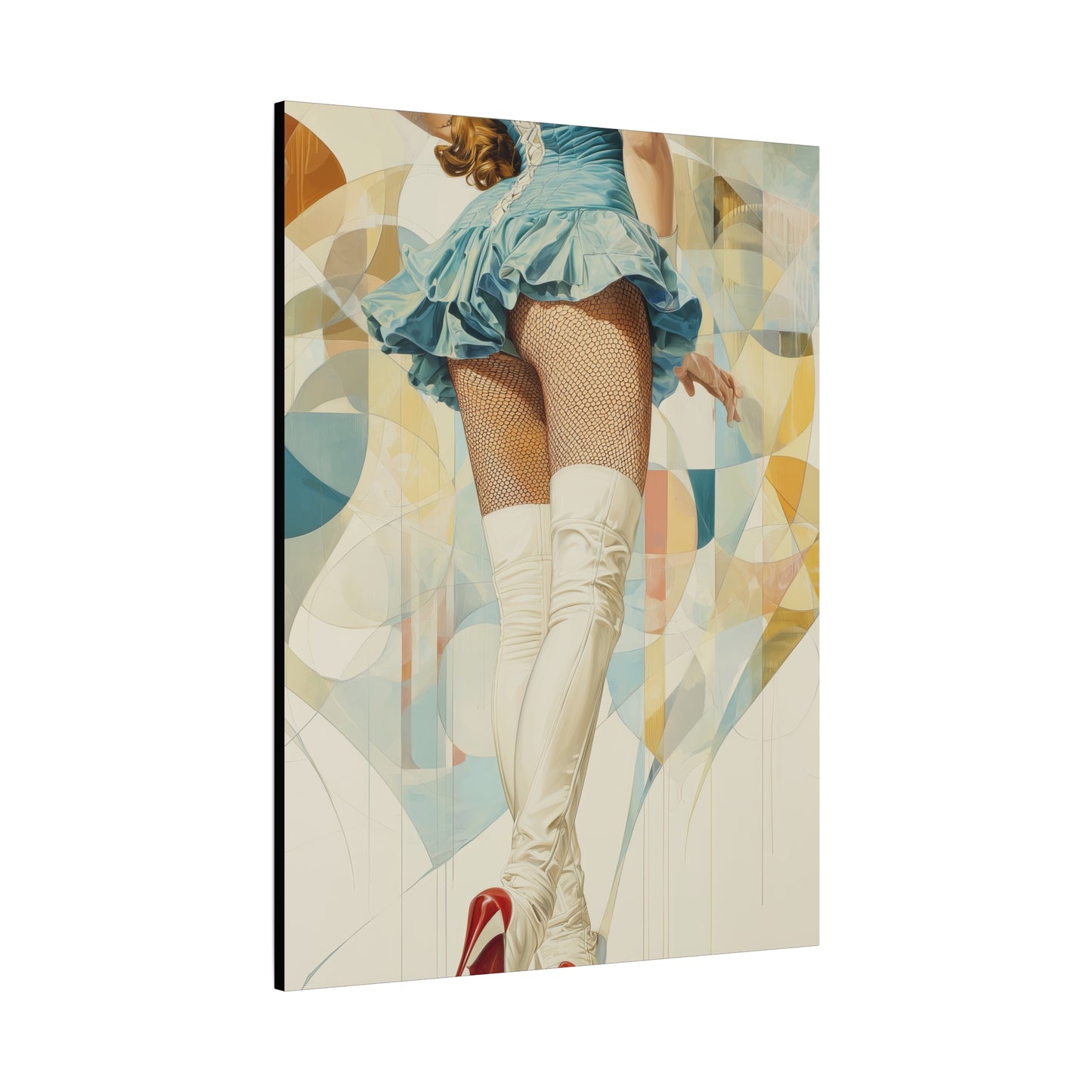 Gallery Wrapped Canvas, Tongue and Cheek Art Canvas, Naughty Girl Art Canvas – Sandy
