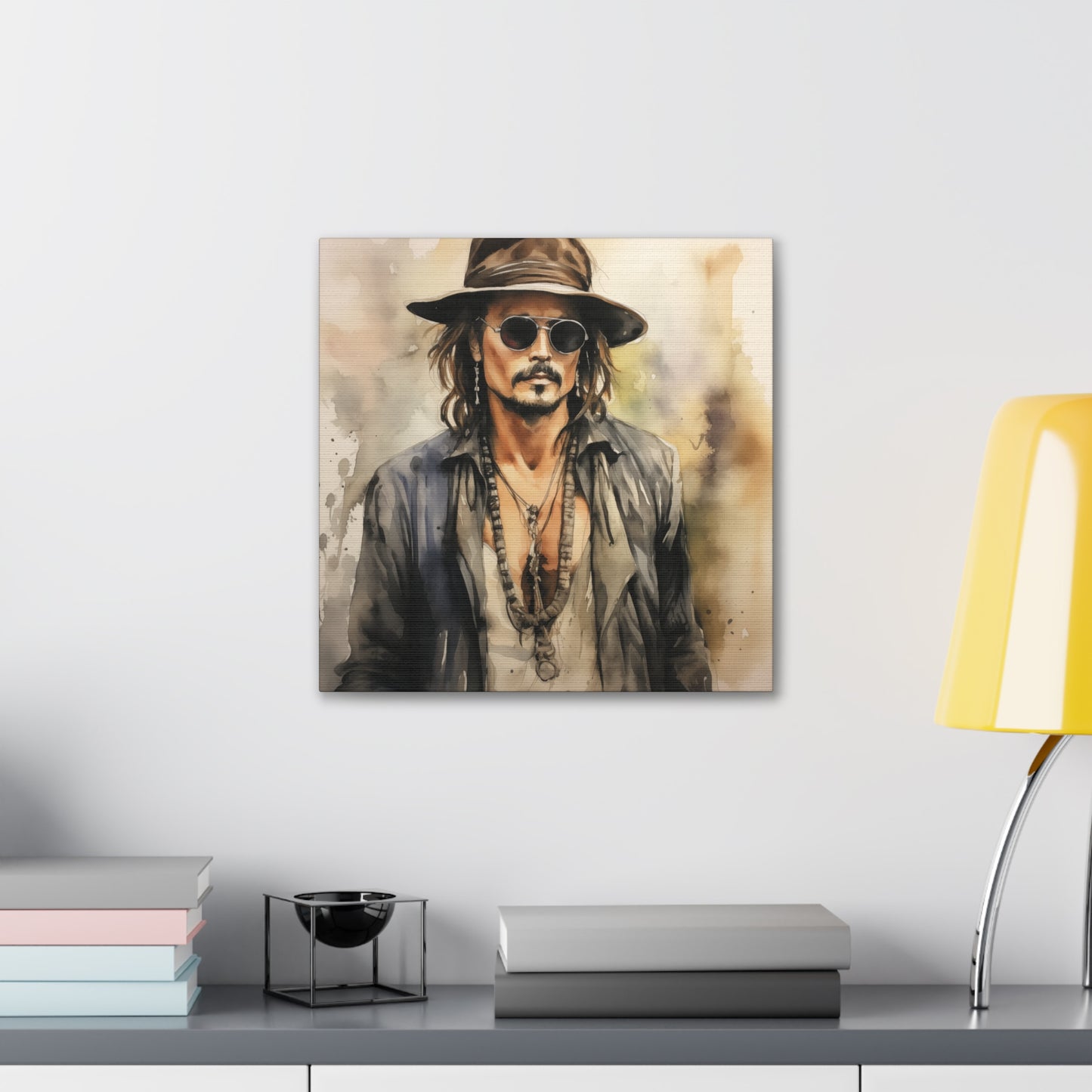 Gallery Wrapped Canvas, Celebrity Inspired, Pop Art Canvas – Johnny