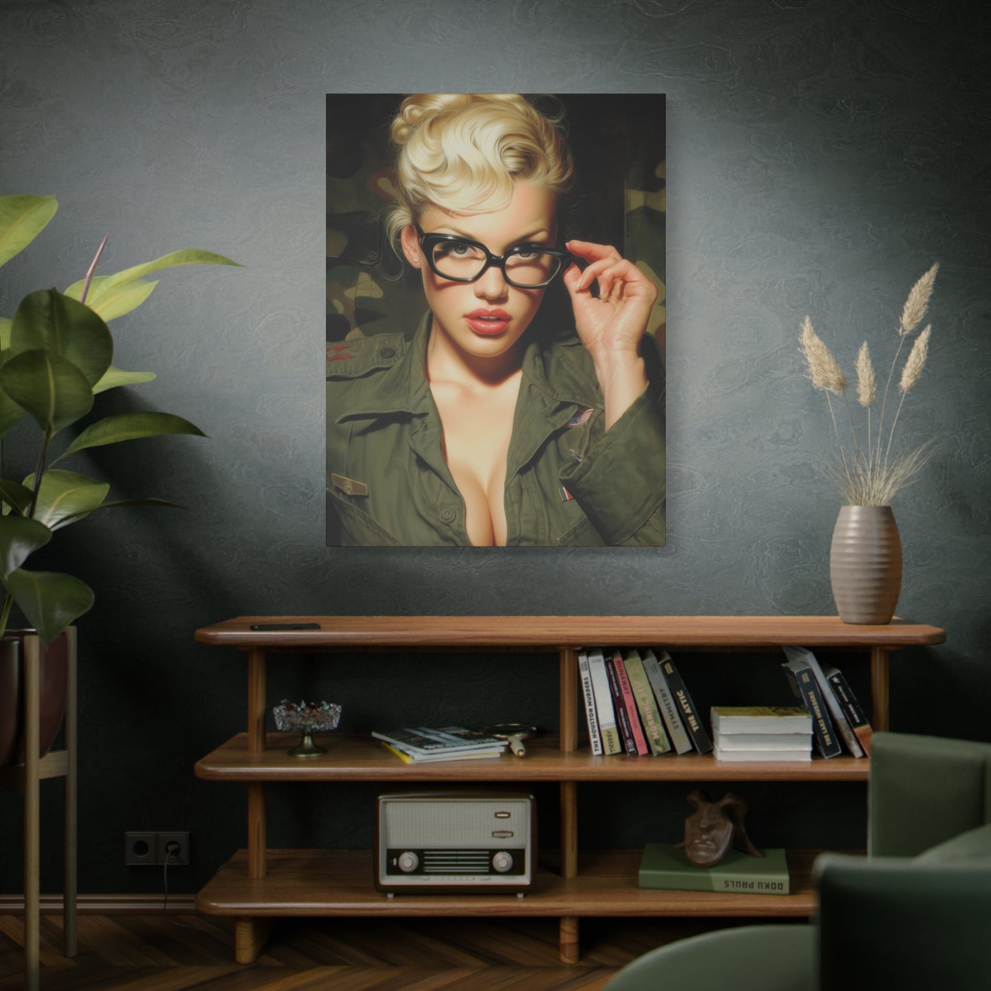 Gallery Wrapped Canvas, Liberty and Lace Art Canvas, Erotic Art Canvas – Daphne
