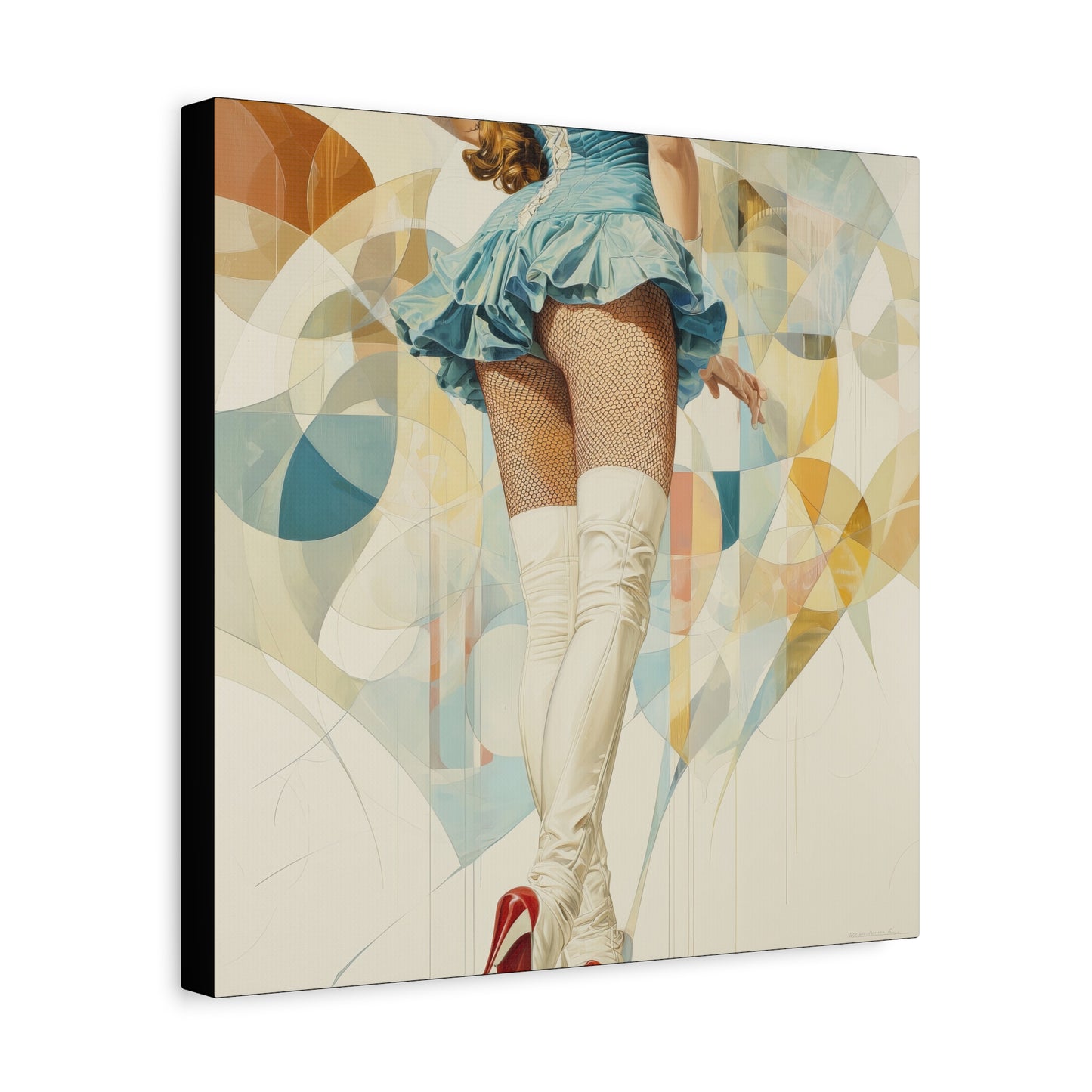 Gallery Wrapped Canvas, Tongue and Cheek Art Canvas, Naughty Girl Art Canvas – Sandy