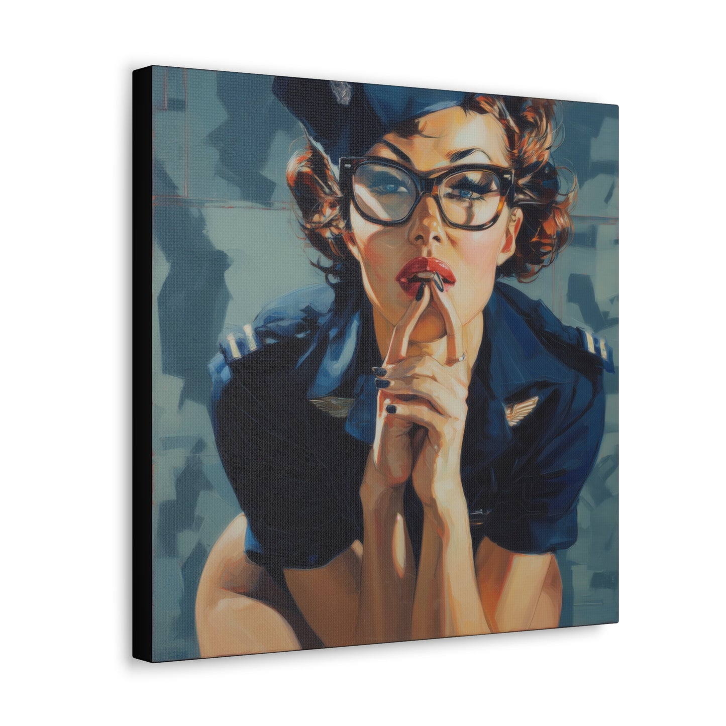 Gallery Wrapped Canvas, Liberty and Lace Art Canvas, Erotic Art Canvas – Peggy Sue