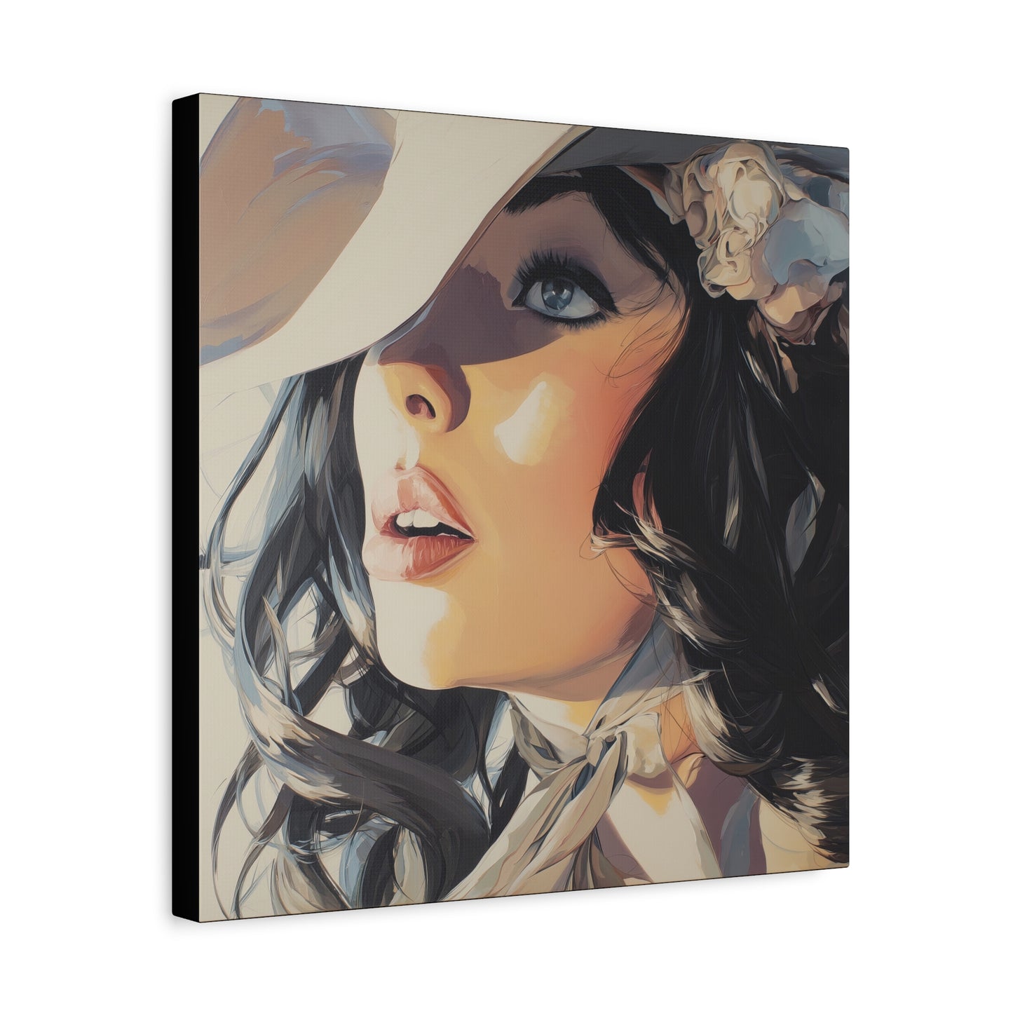 Gallery Wrapped Canvas, Wranglers and Wreckage Art Canvas, Erotic Pinup Art Canvas – Clementine