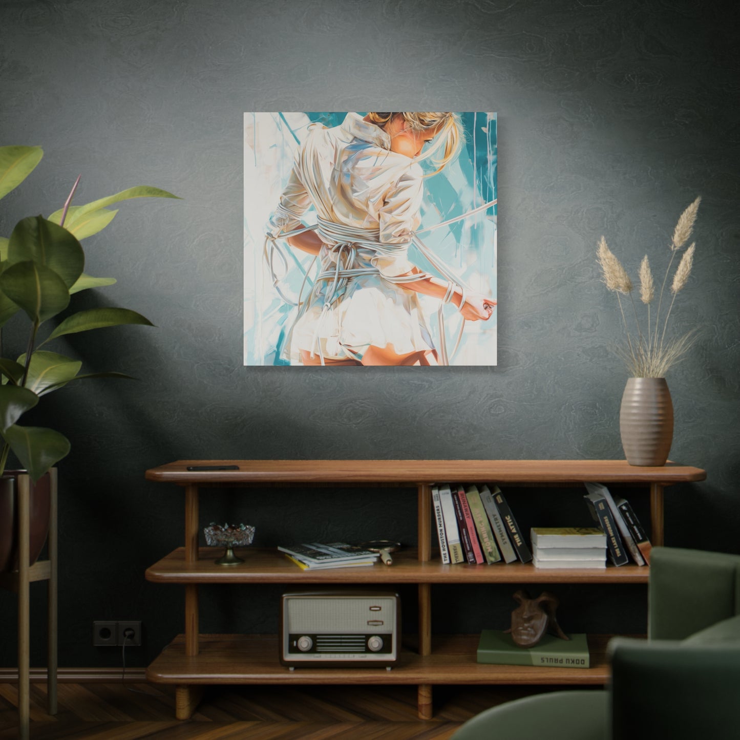 Gallery Wrapped Canvas, Ropes and Reverence Art Canvas, Erotic Shibari Art Canvas – Hannah's Sister